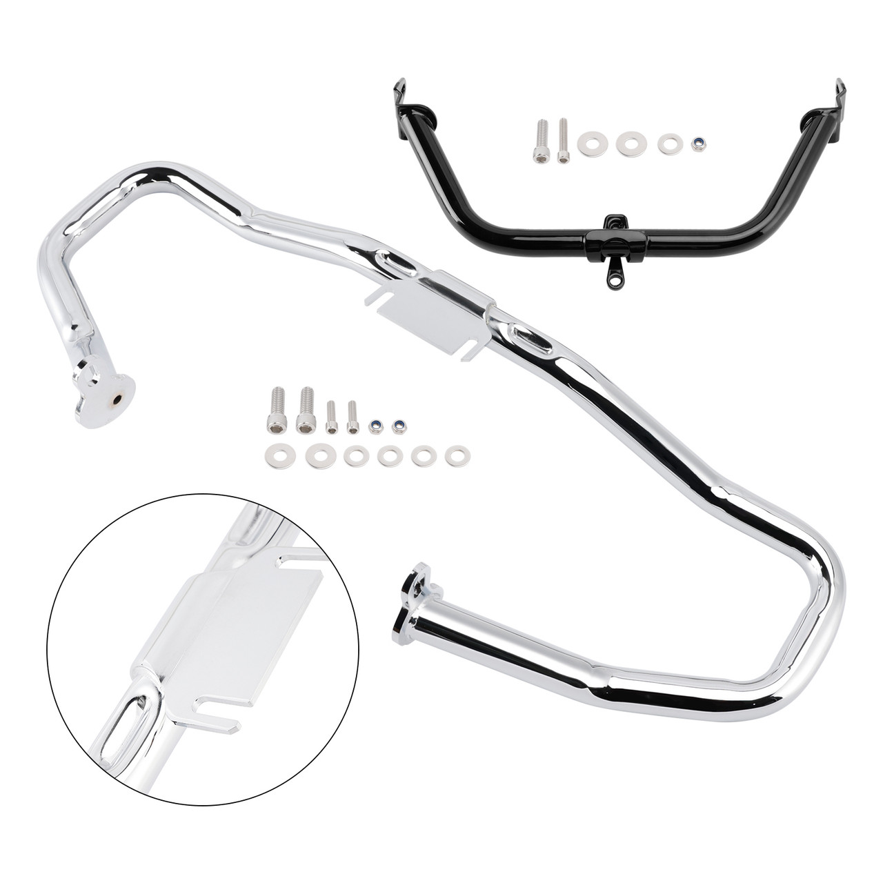 2014-2022 Touring Road Glide Engine Guard Crash Bar Frame Protector Bumper Steel Generic