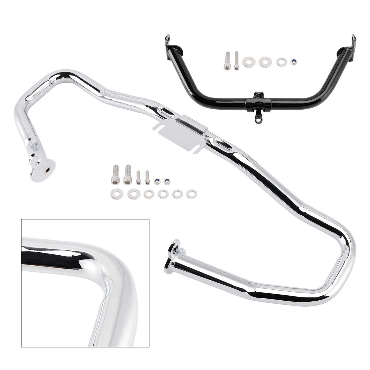 2014-2022 Touring Road Glide Engine Guard Crash Bar Frame Protector Bumper Steel Generic