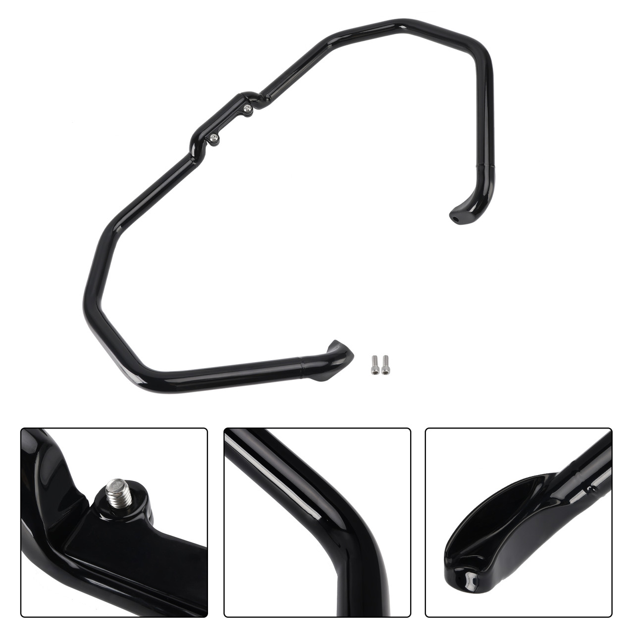 2014-2023 Indian Roadmaster Engine Guard Crash Bar Frame Protector Black Generic