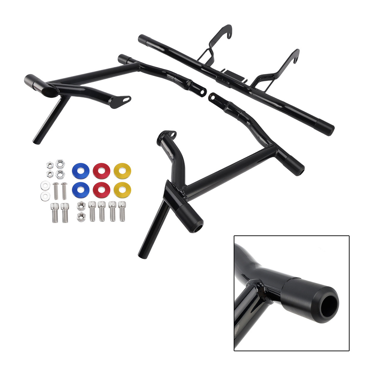 2014-2023 Road Glides Street Glides Road Glides FLHT FLHX Engine Guard Crash Bar Frame Protector Black Generic