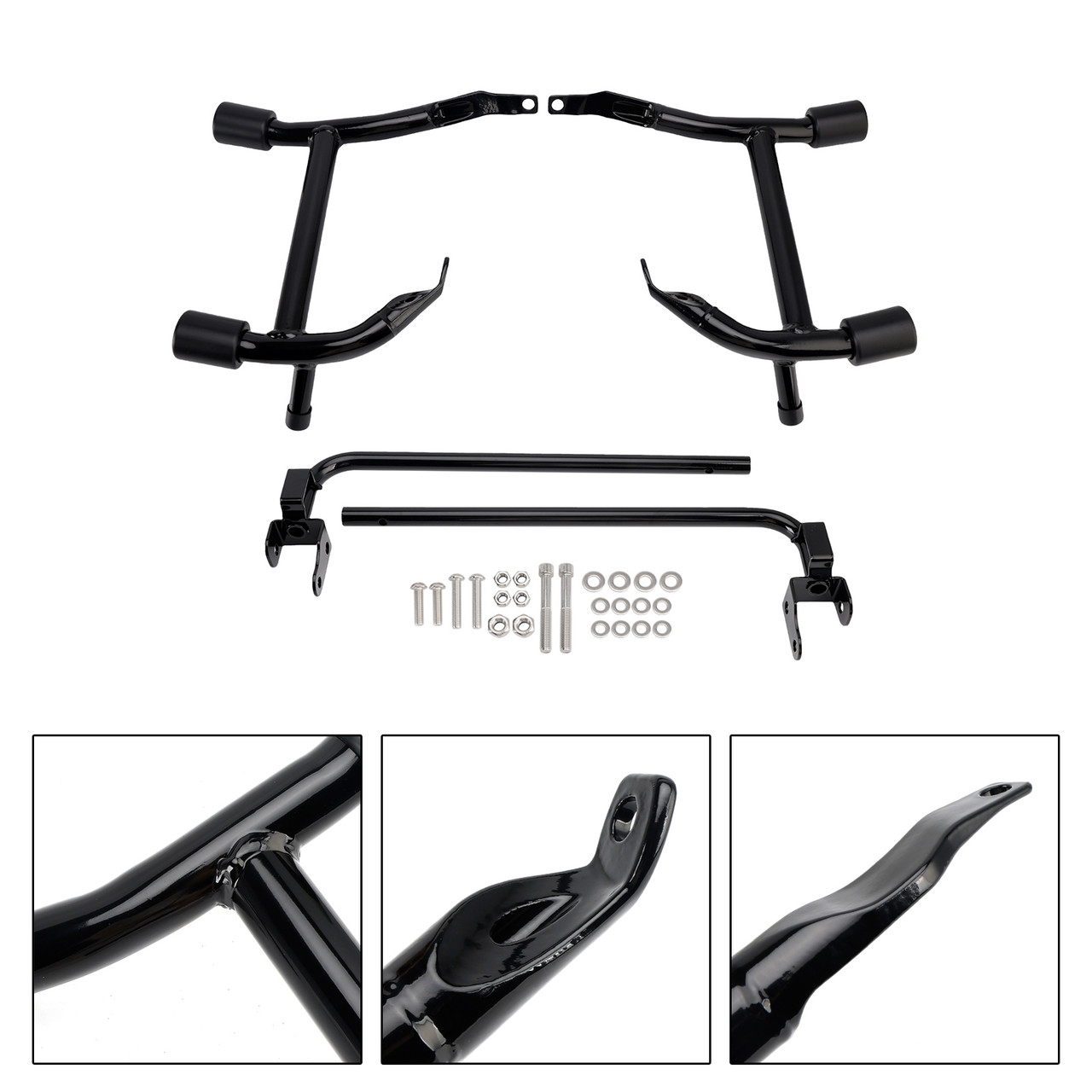 2024-2025 Touring 117 121 CWO Street Glide Road glide Saddlebag Guard Crash Bar Frame Protector Black Generic