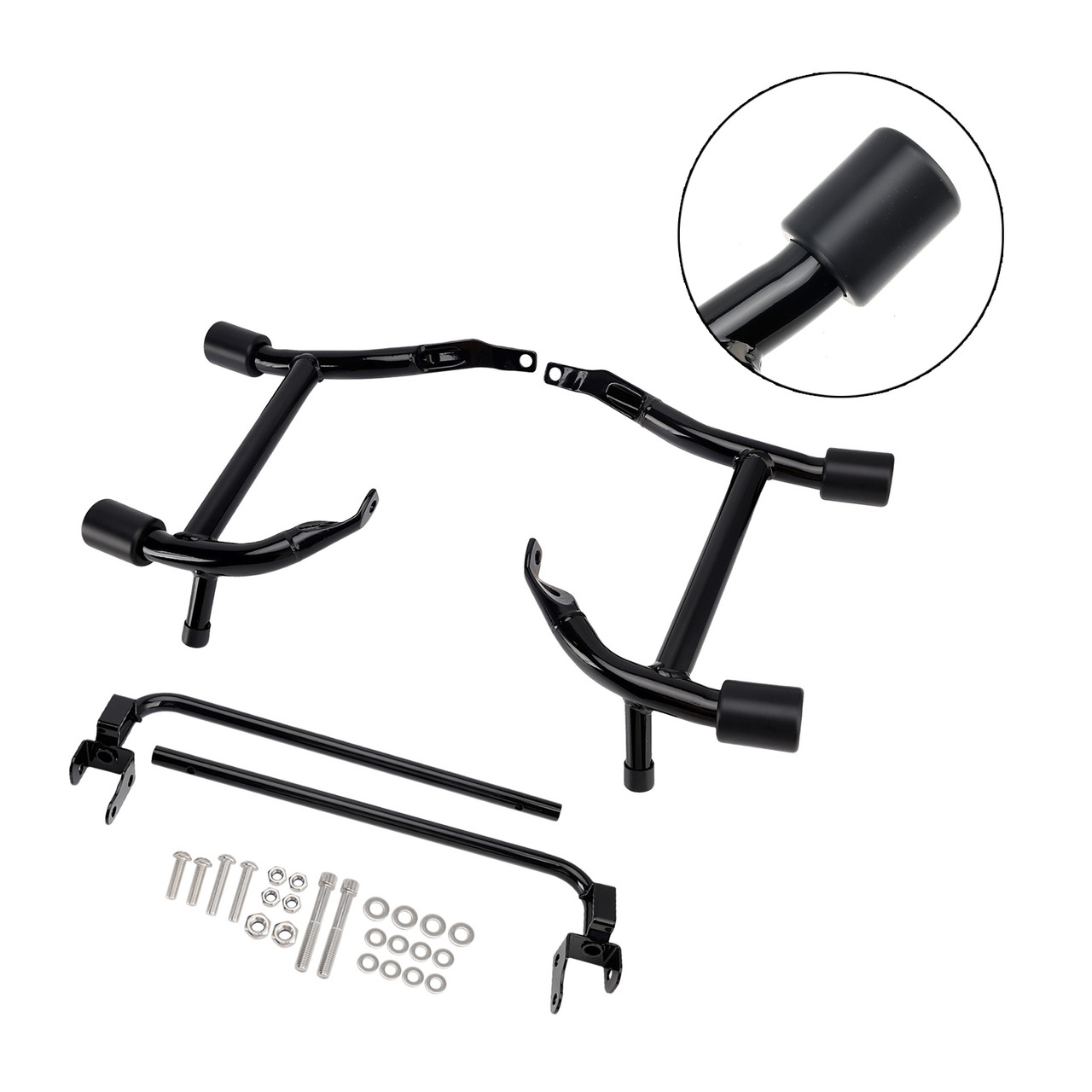 2024-2025 Touring 117 121 CWO Street Glide Road glide Saddlebag Guard Crash Bar Frame Protector Black Generic