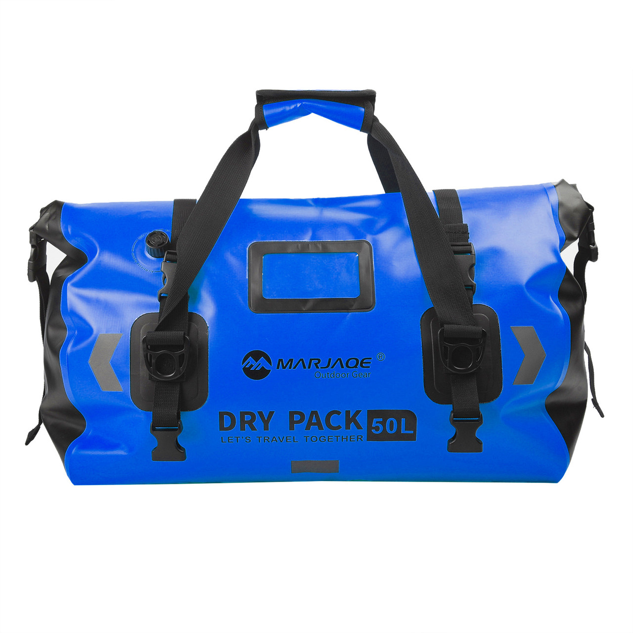 Universal Saddlebag Side Storage Tail Bag Pu Luggage 50L For Motorcycle