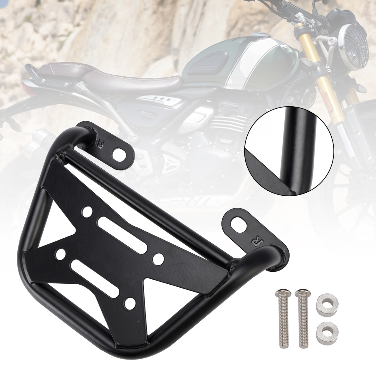 2024-2025 Triumph Speed Scrambler Luggage Rack Side Saddle Bag Mount Bracket Black Right Generic