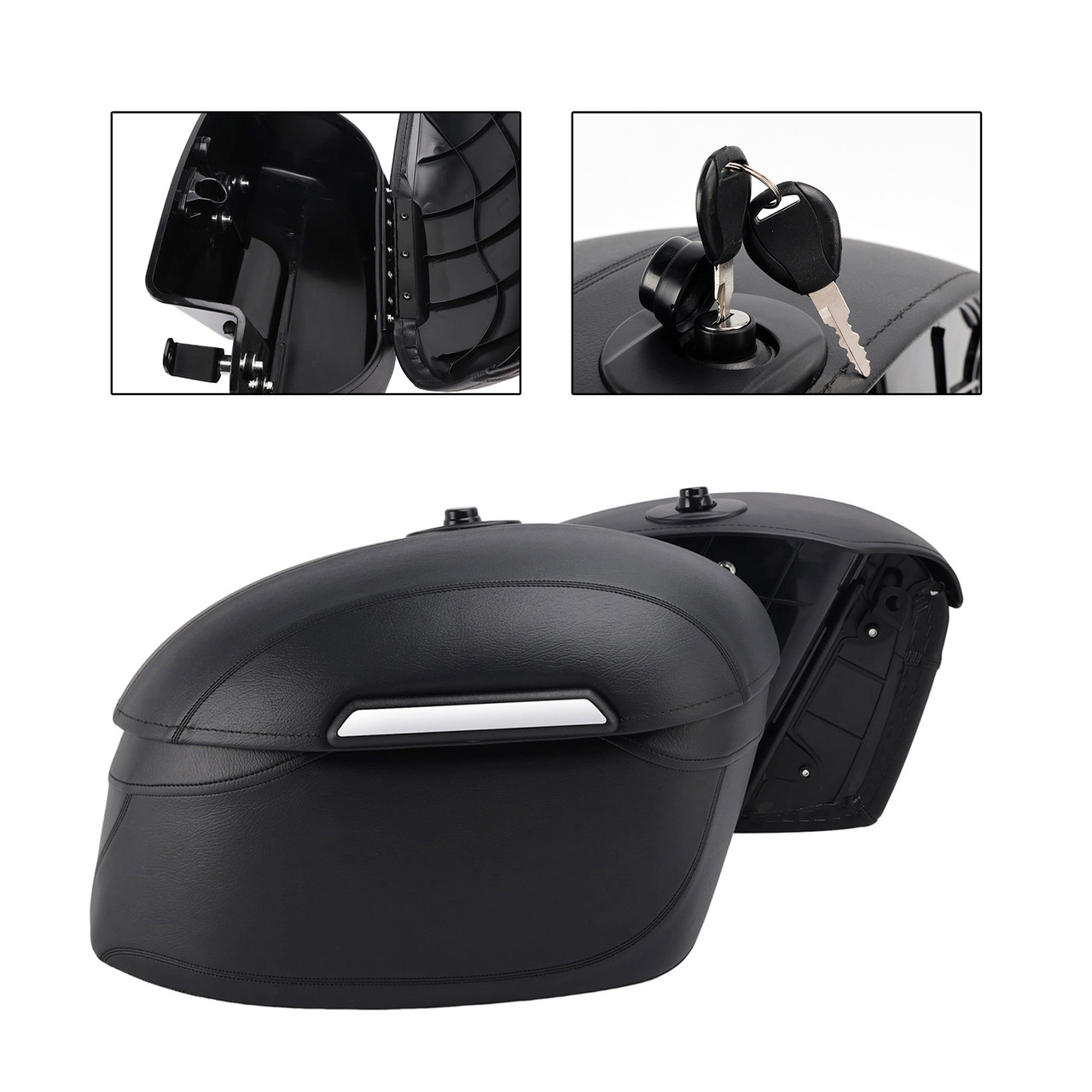 2004-2025 Sportster 883/1200 X48 Luggage Rack Side Saddle Bag Mount Bracket Black Generic