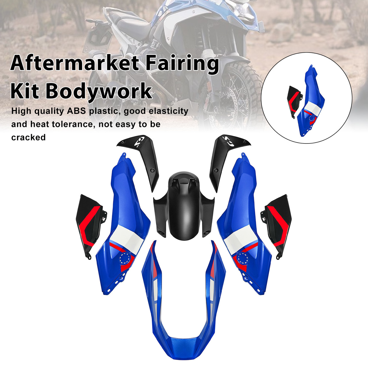 2024-2025 BMW R1300GS Injection ABS Plastic Bodywork Fairing Kit #009 Generic