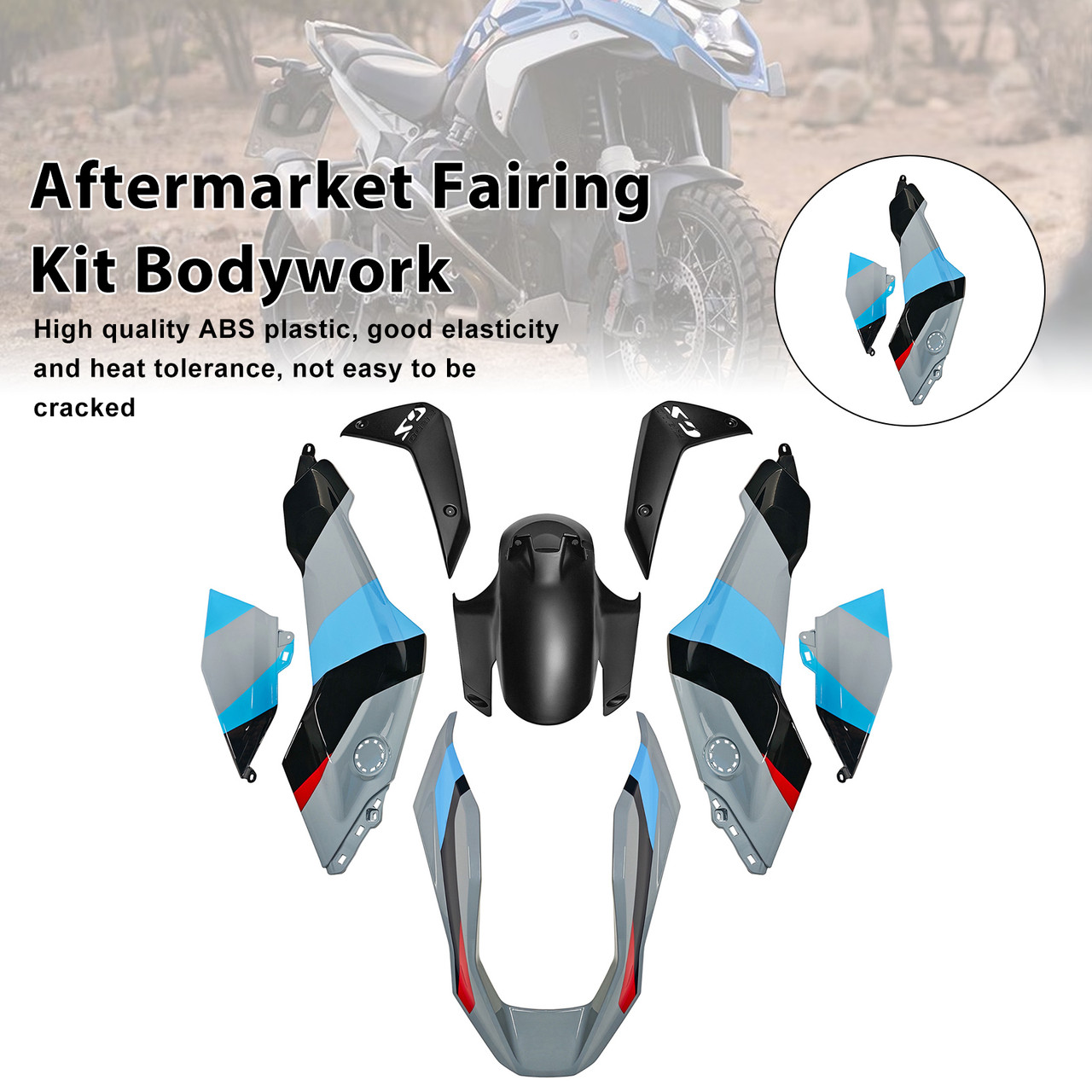 2024-2025 BMW R1300GS Injection ABS Plastic Bodywork Fairing Kit #010 Generic