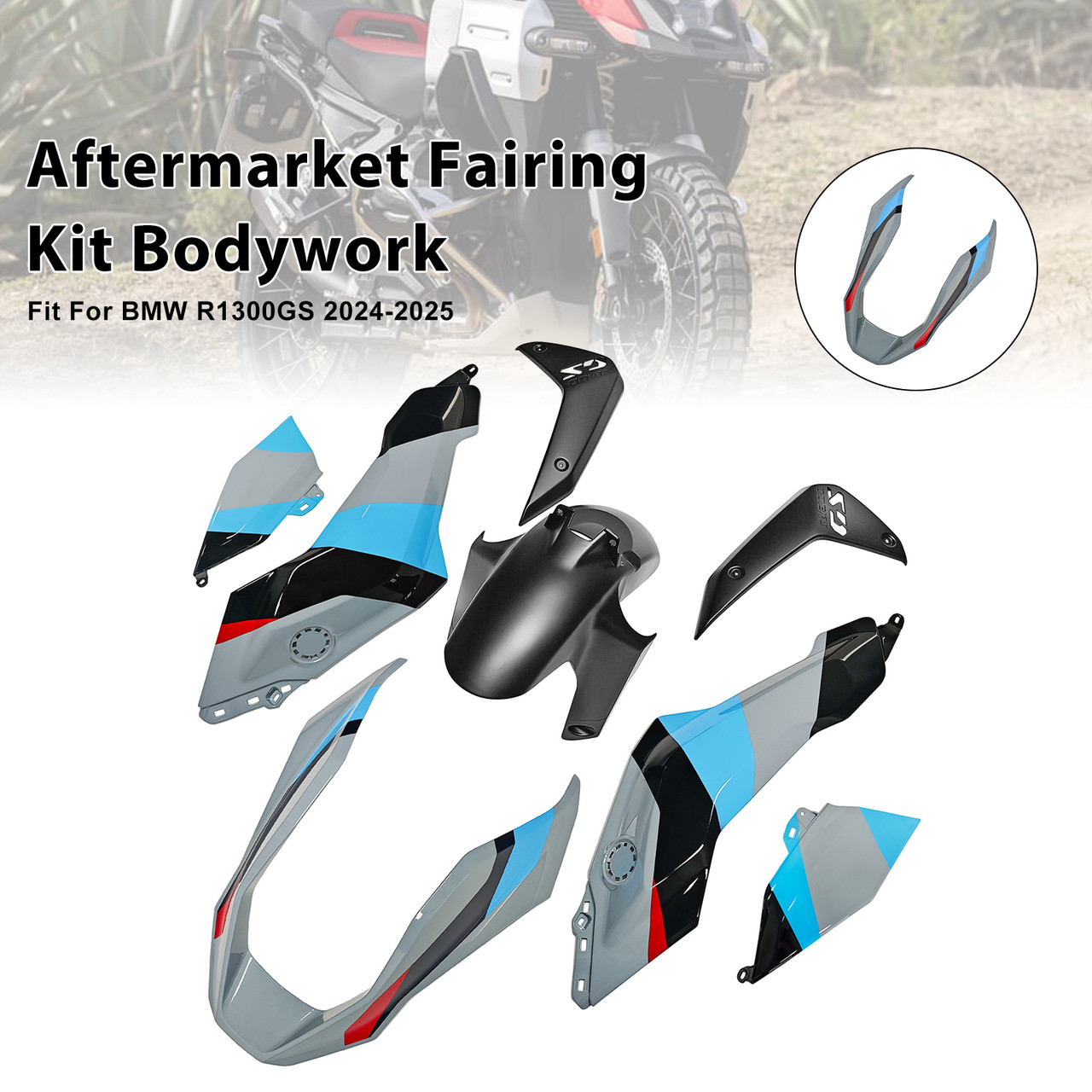 2024-2025 BMW R1300GS Injection ABS Plastic Bodywork Fairing Kit #010 Generic