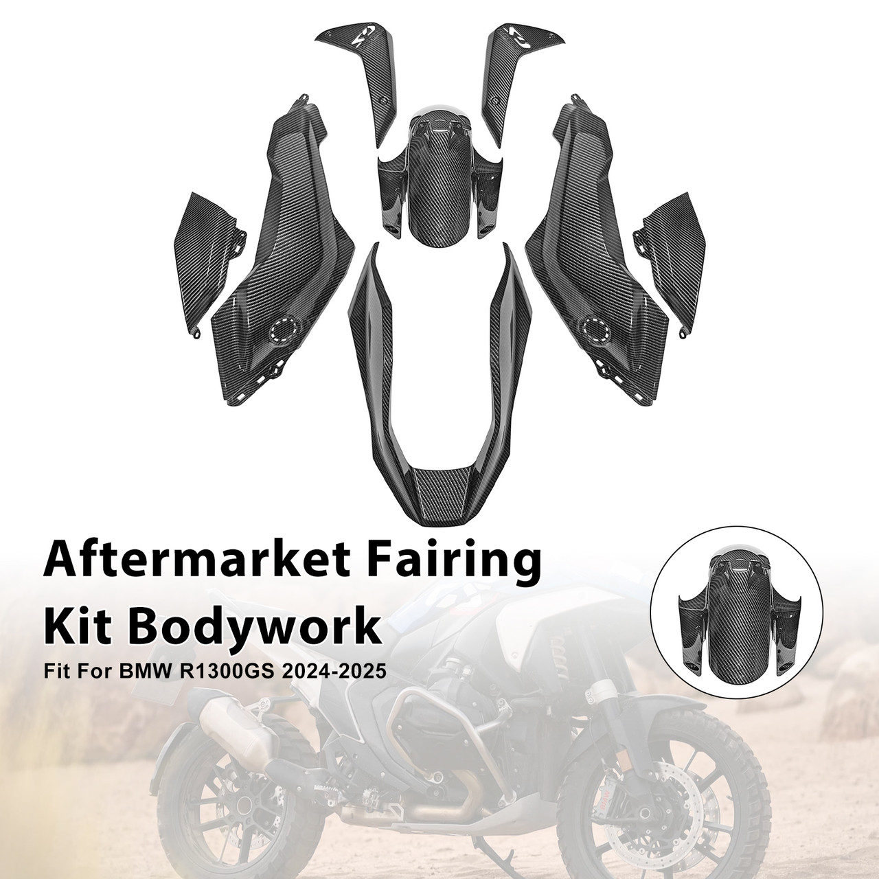 2024-2025 BMW R1300GS Injection ABS Plastic Bodywork Fairing Kit #012 Generic