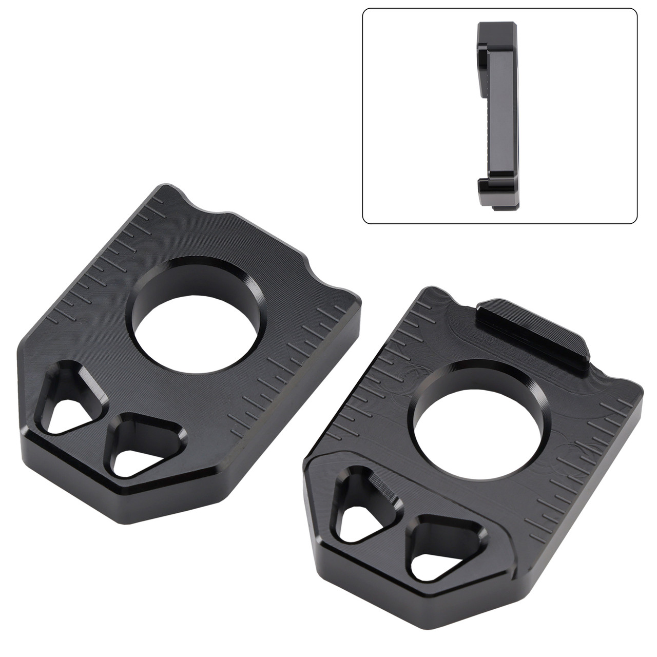 2005-2024 SUZUKI DRZ400SM/ 400S/ 400E CNC Rear Chain Adjuster Axle Block Black Generic