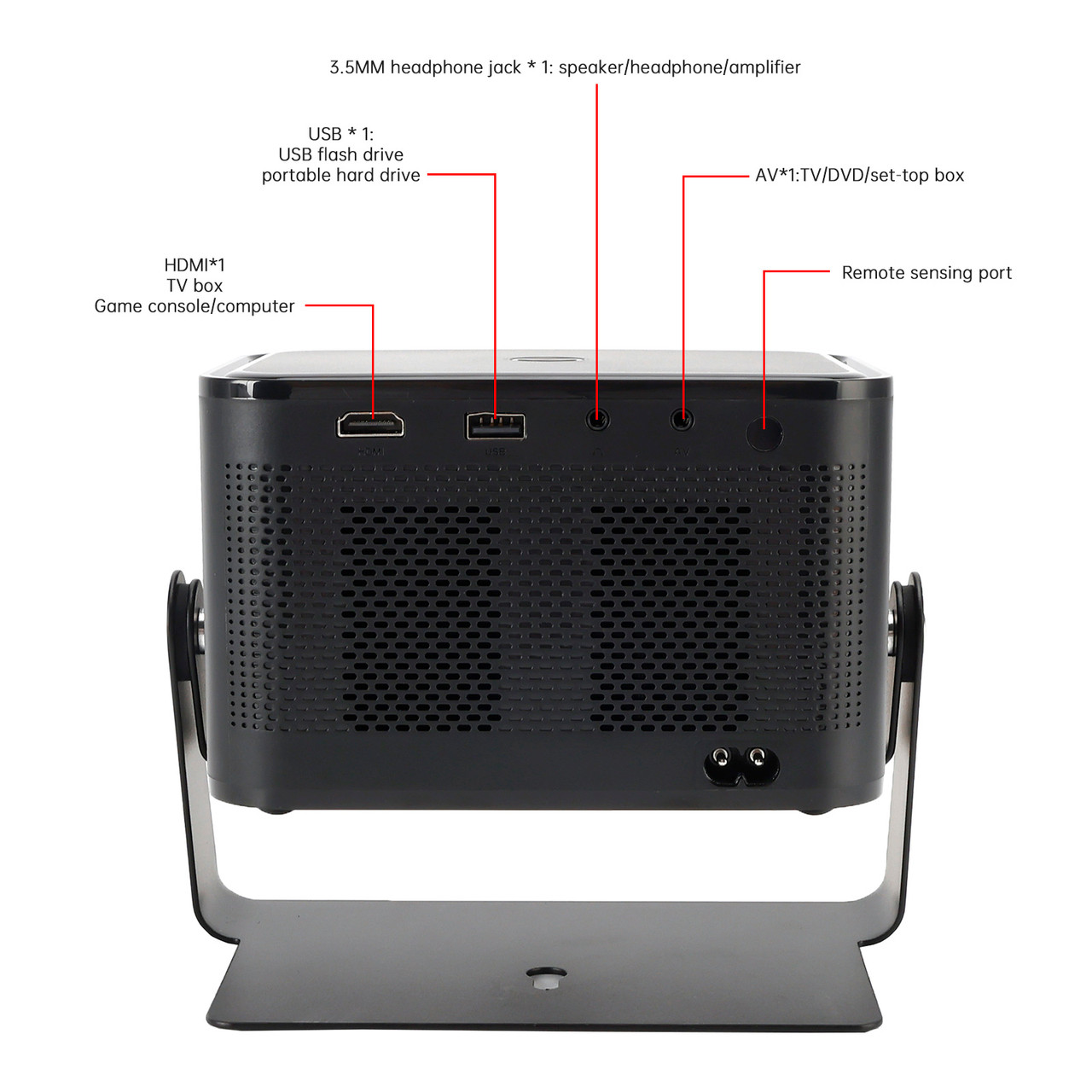 4K Projector Smart Android Home Projector Dual Frequency HD Projector Bedroom US