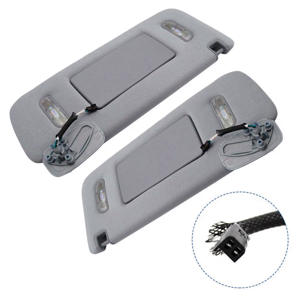 2015-2019 Chevrolet Suburban 2PCS Gray Sun Visor Left & Right 22870346 23459643 Generic 2015-2019 Chevrolet Suburban 2PCS Gray Sun Visor Left & Right 22870346 23459643 Generic