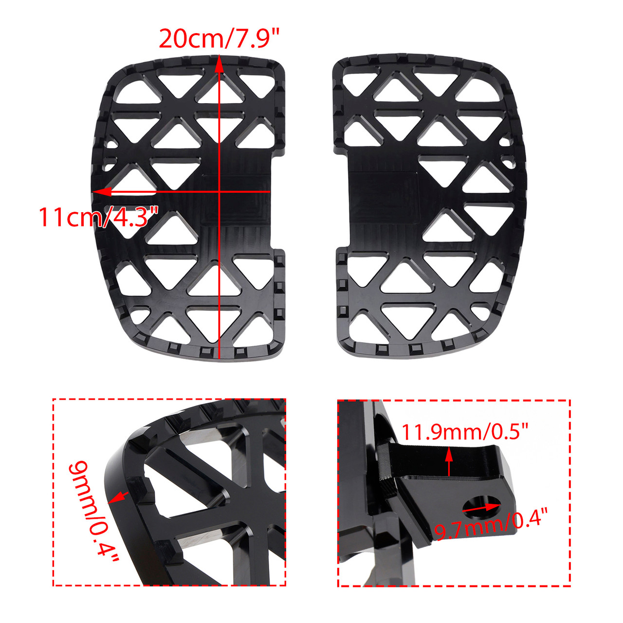 2020-2024 BMW R18 Classic 1 pair Front Footpeg Aluminum Alloy Generic 2020-2024 BMW R18 Classic 1 pair Front Footpeg Aluminum Alloy Generic
