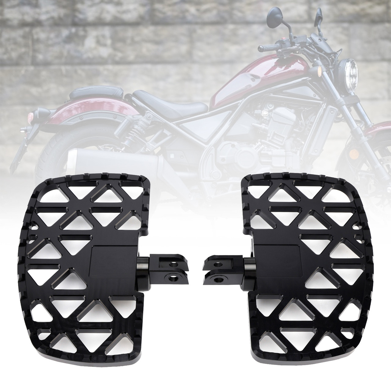 2021-2025 Honda CMX 1100 (DCT/MT) 1 Pair Front Footpegs Aluminum Alloy Generic