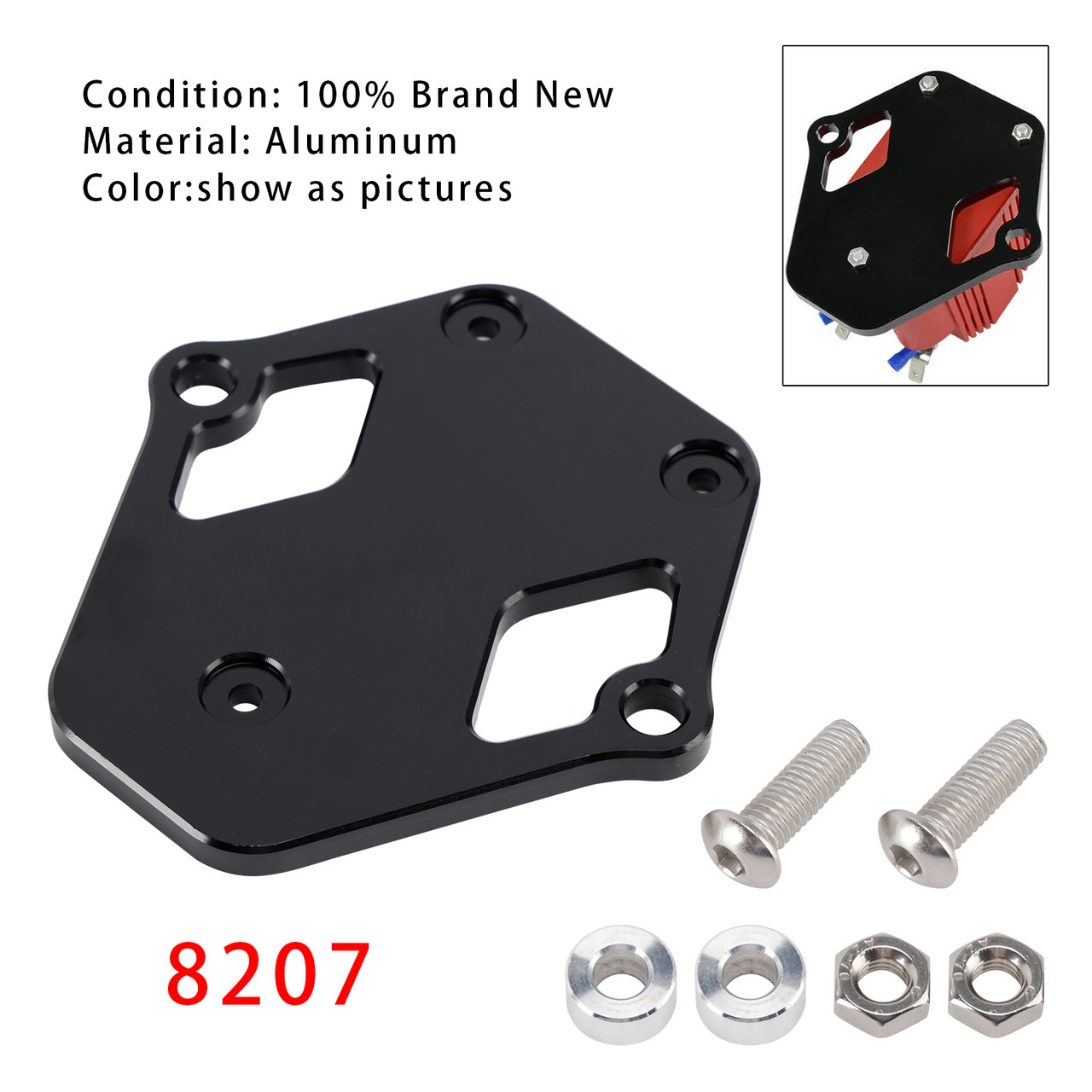 Aluminum Ignition Coil Bracket For MSD Blaster SS 8207 Coil