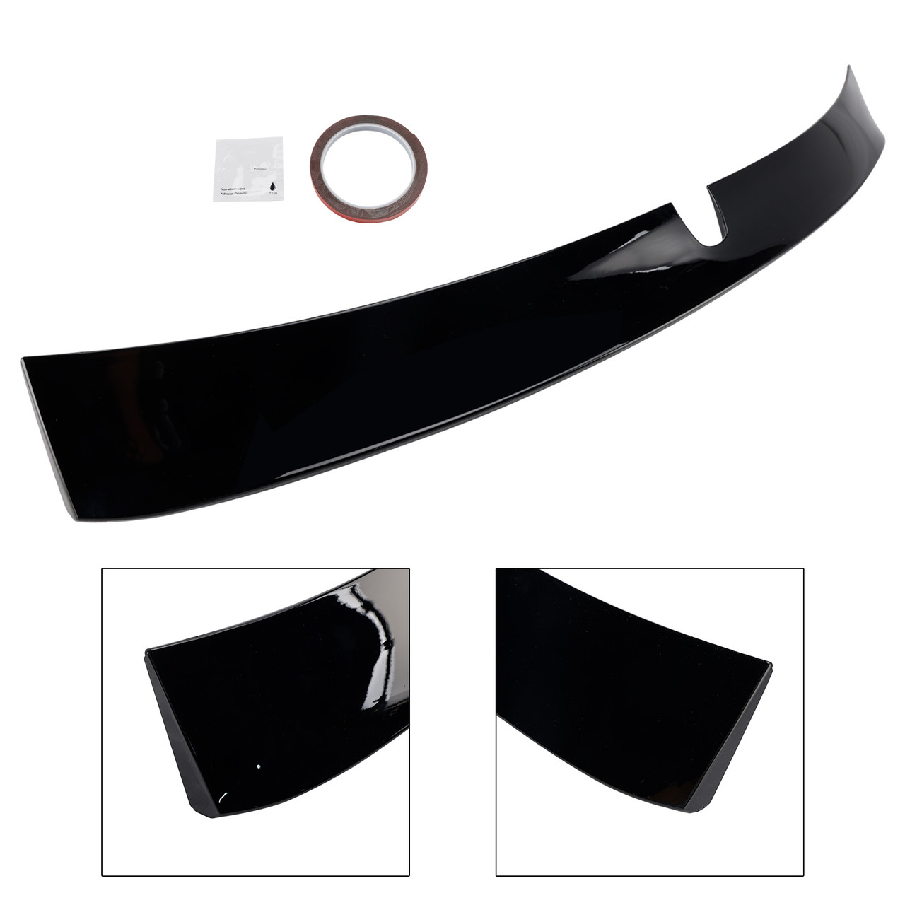 2003-2009 Mercedes Benz E Class W211 4 door Sedan Rear Roof Wing Gloss Black Generic