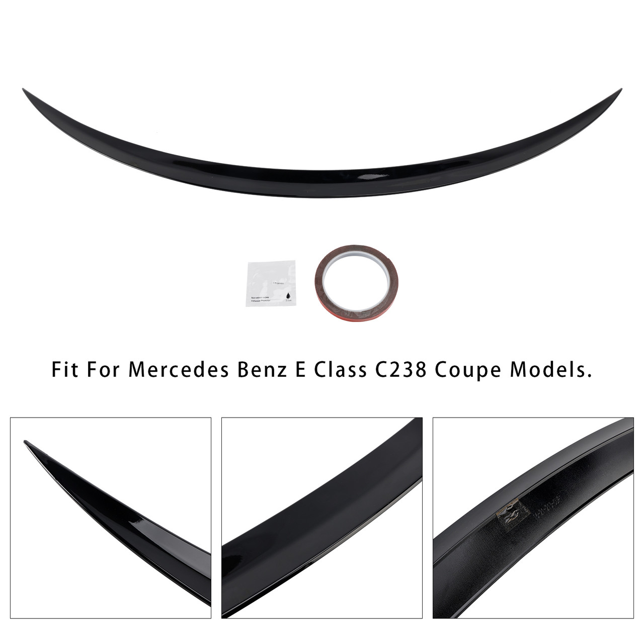 Mercedes Benz E Class C238 Coupe Models Rear Spoiler Gloss Black Generic