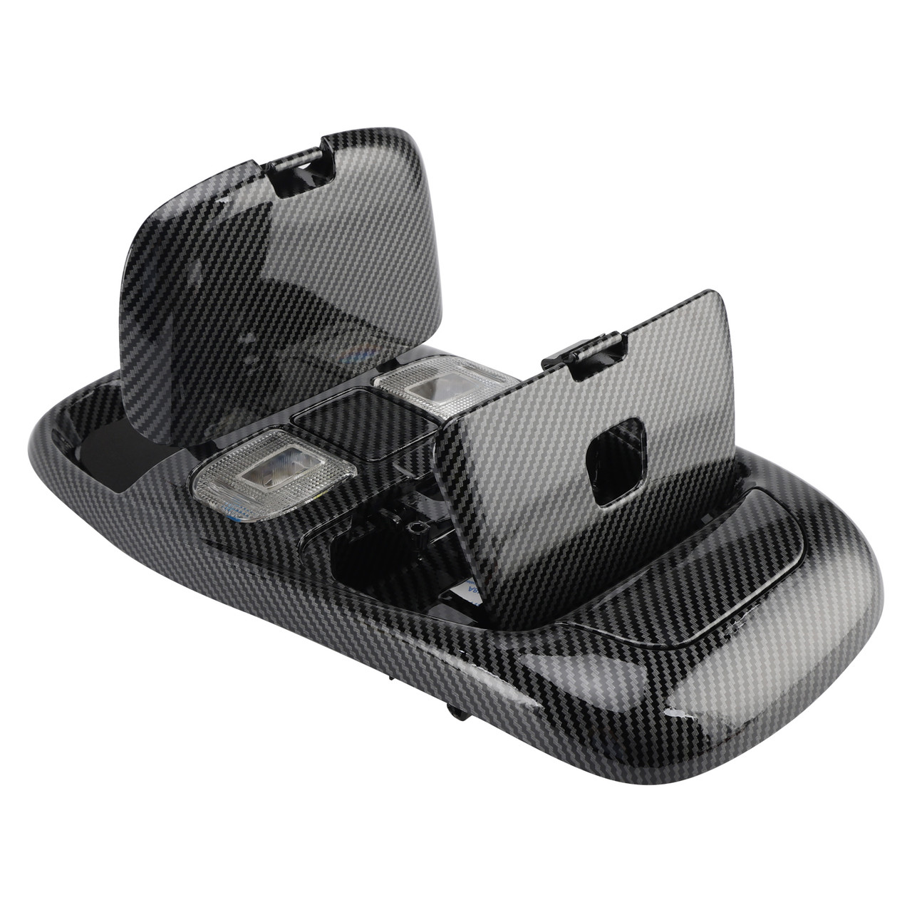 1998-2002 Dodge Ram 2500 Front LED Overhead Console Assembly 55350657 Carbon fibre Generic