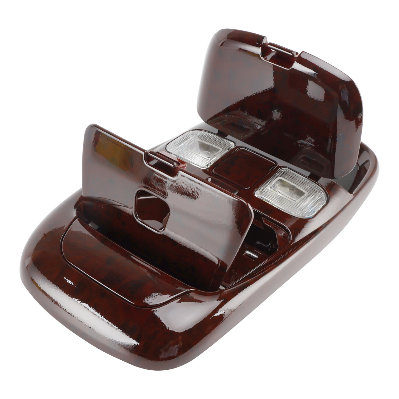 1998-2002 Dodge Ram 3500 Front LED Overhead Console Assembly 55350657 Peach wood Generic