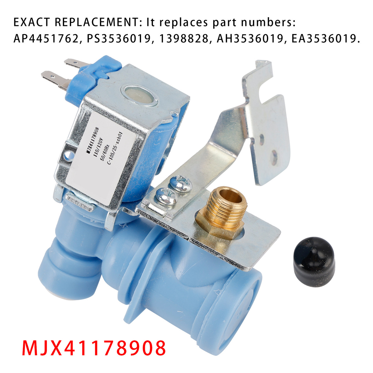 Replacement for MJX41178908, AP4451762, PS3536019 Water Valve For LG Refrigerator New