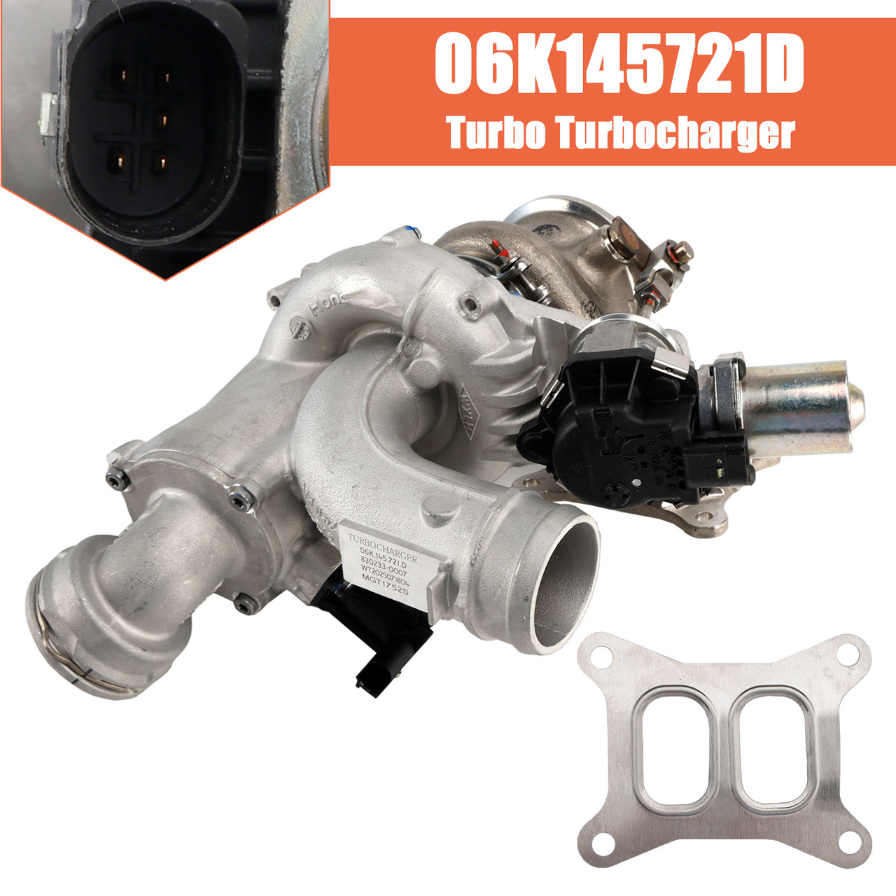2014-2017 Volkswagen Beetle Passat L4 1.8L Turbo Turbocharger 06K145721D Generic