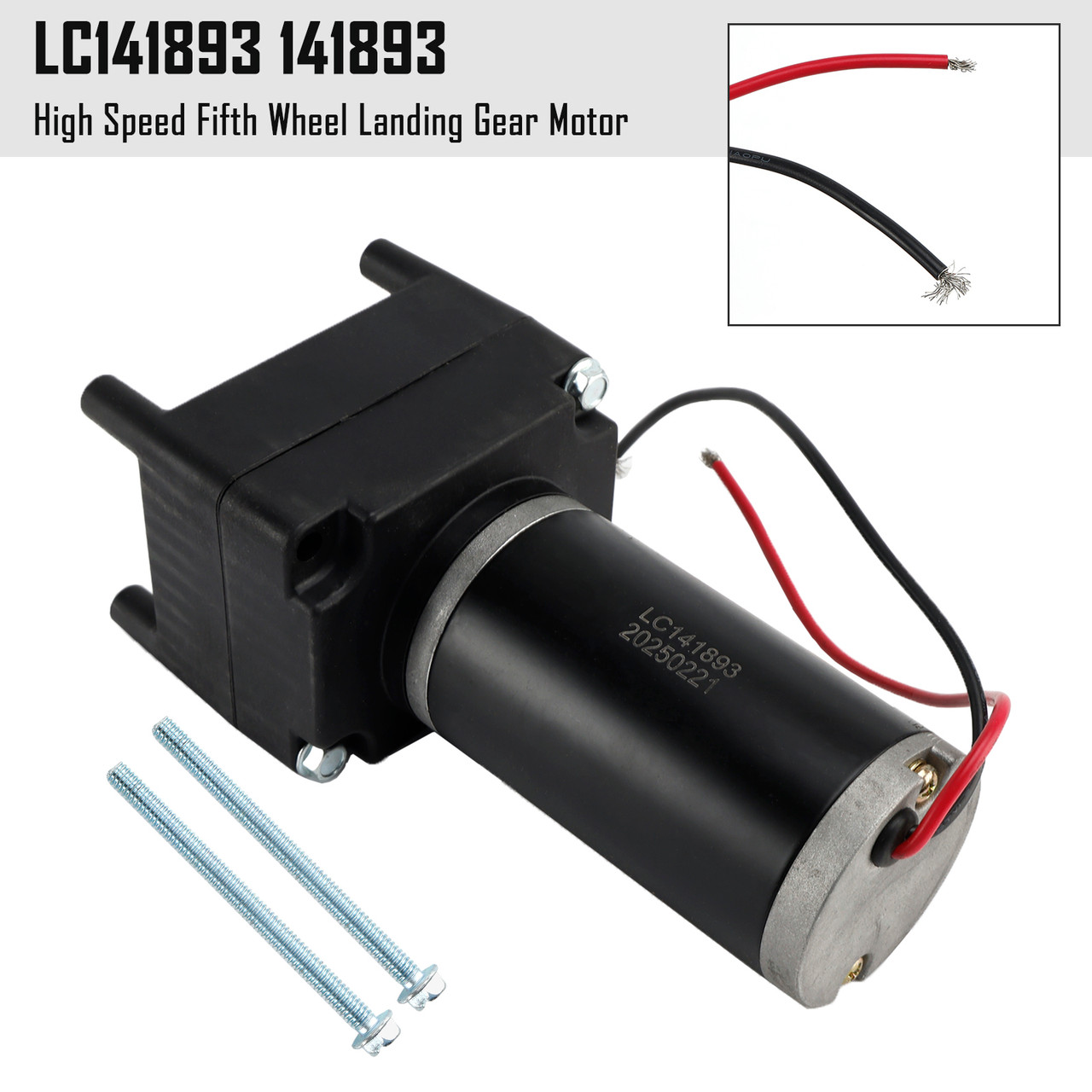 High Speed Fifth Wheel Landing Gear Motor LC141893 for Lippert Tuson 141893