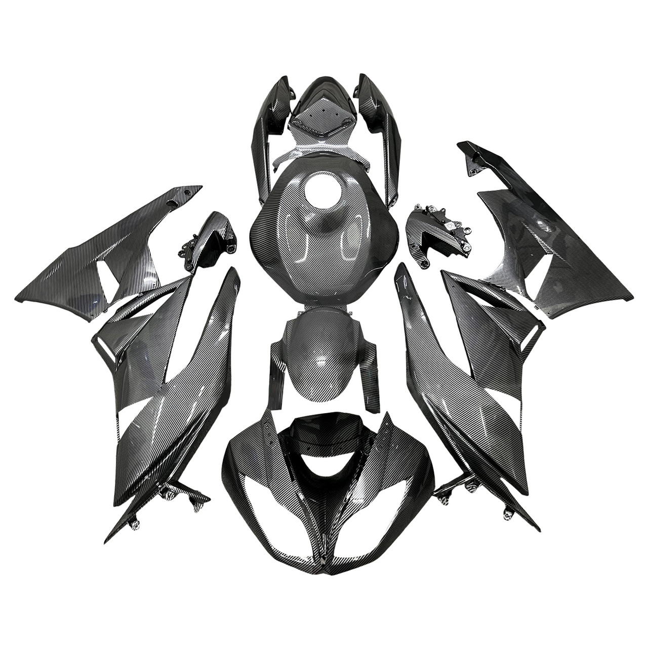 Kawasaki ZX6R 636 2009-2012 Fairing Kit Bodywork Plastic ABS Generic#168