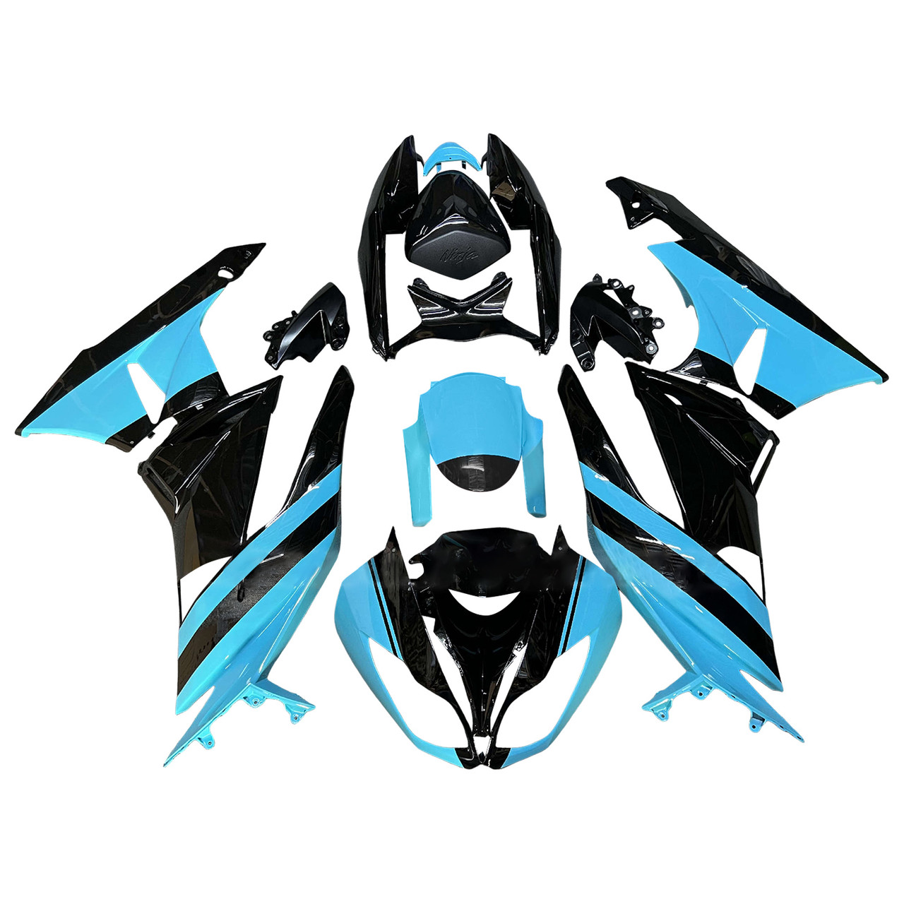 Kawasaki ZX6R 636 2009-2012 Fairing Kit Bodywork Plastic ABS Generic#173