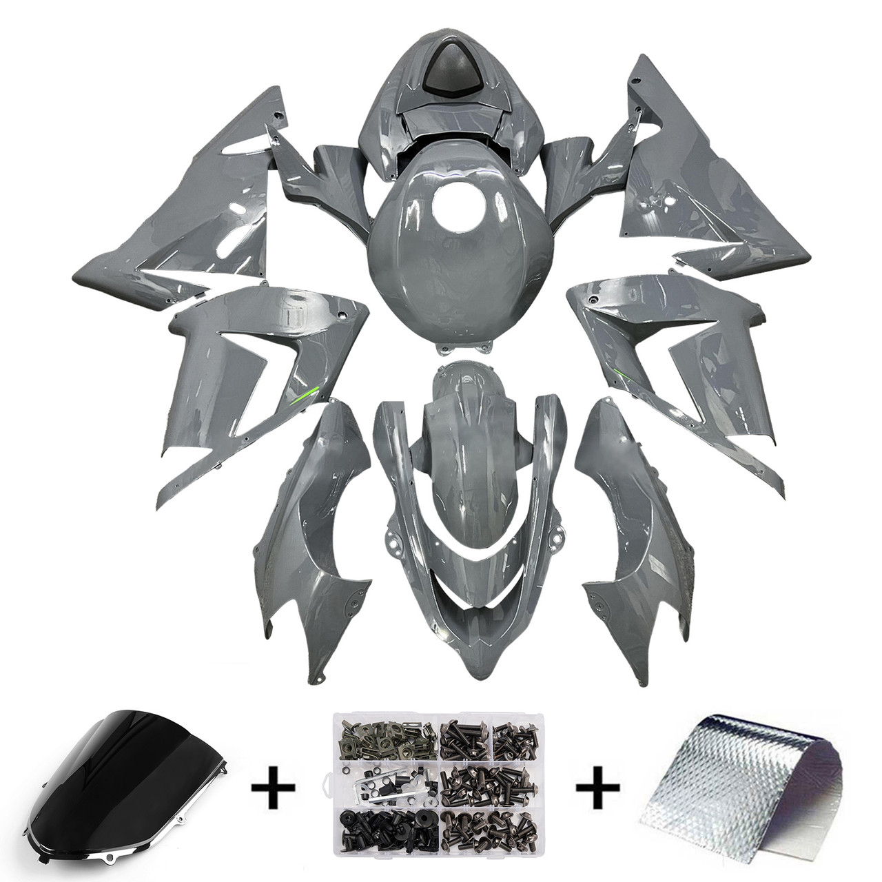 Kawasaki ZX10R 2004-2005 Fairing Kit Bodywork Plastic ABS Generic#156