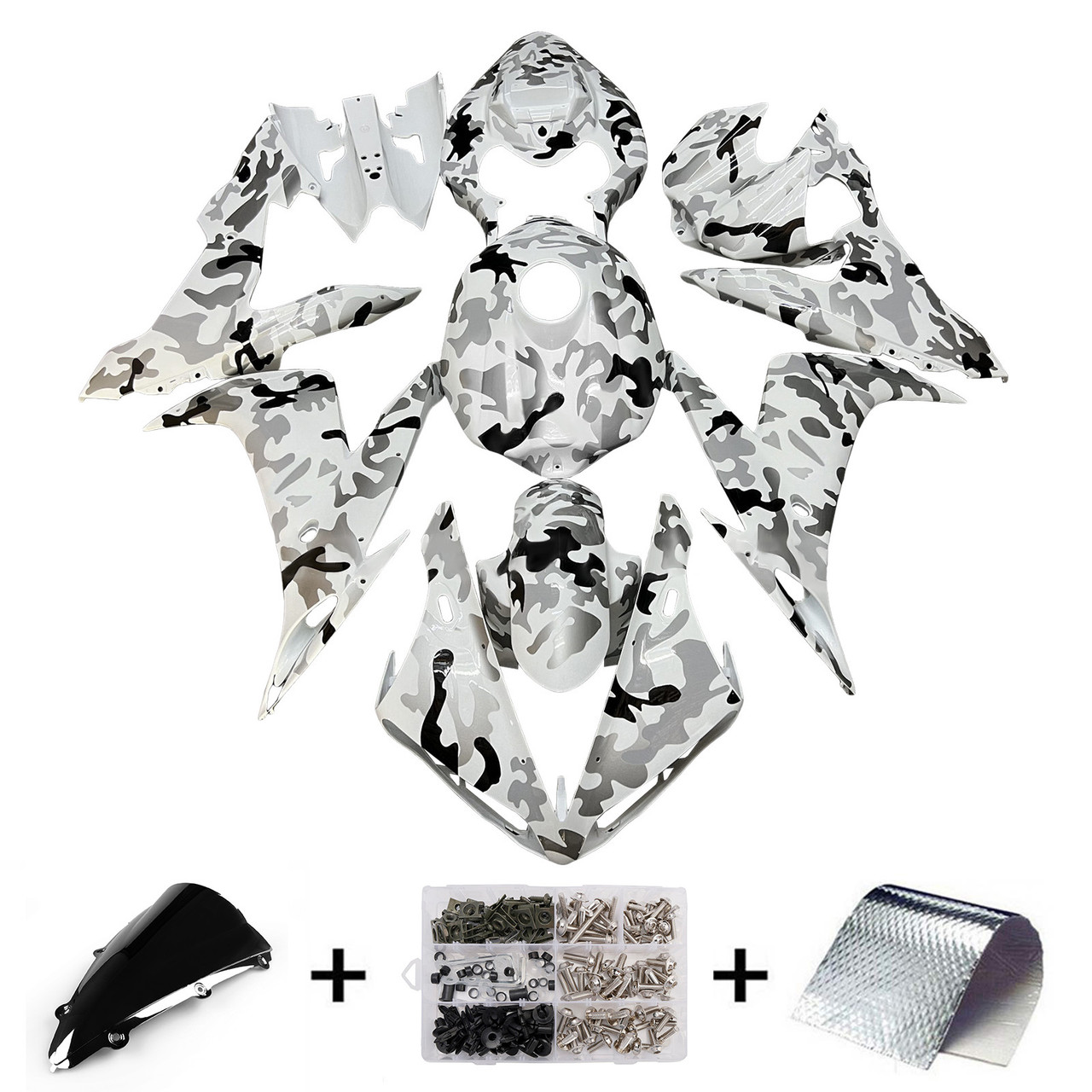 Yamaha YZFR1 YZF-R1 2004-2006 Fairing Kit Bodywork Plastic ABS Generic#186