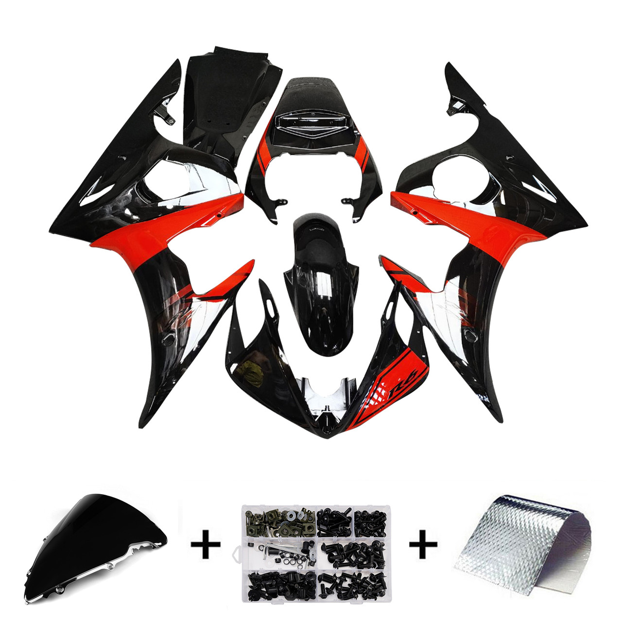 Yamaha YZF-R6 2003-2004 R6S 2006-2009 Fairing Kit Bodywork Plastic ABS Generic#166