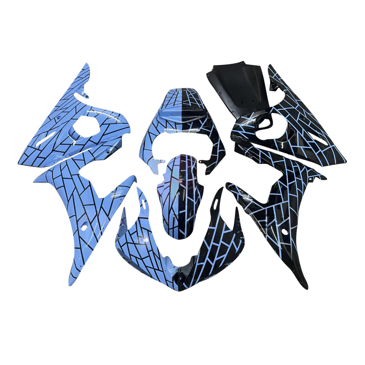 Yamaha YZF-R6 2003-2004 R6S 2006-2009 Fairing Kit Bodywork Plastic ABS Generic#172