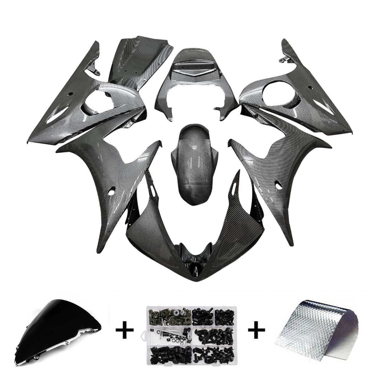 Yamaha YZF-R6 2003-2004 R6S 2006-2009 Fairing Kit Bodywork Plastic ABS Generic#175
