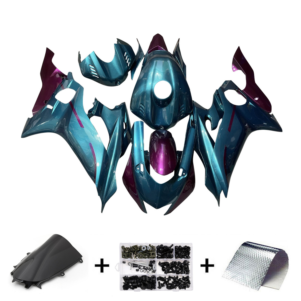 Yamaha YZF-R6 2017-2023 Fairing Kit Bodywork Plastic ABS Generic#214