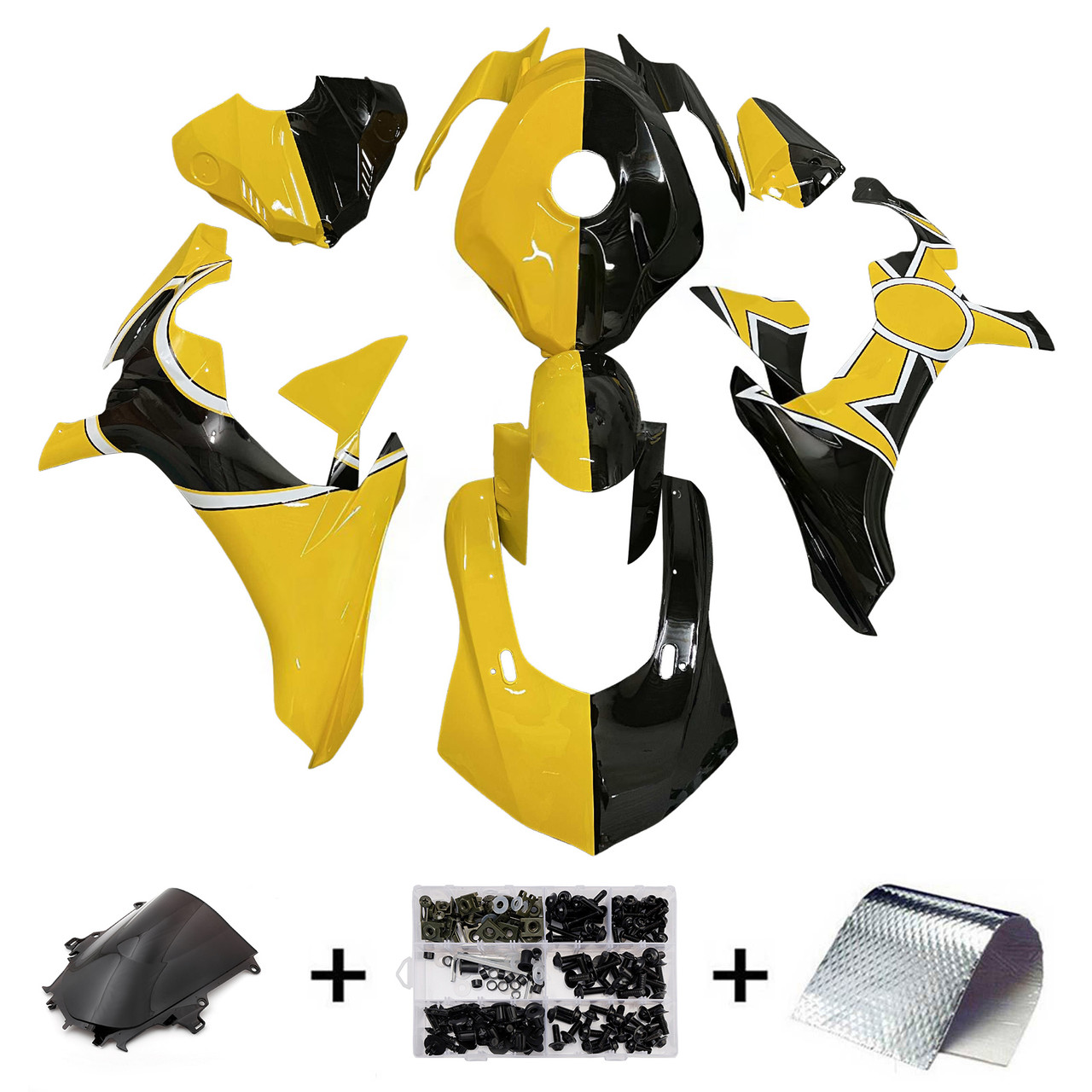 Yamaha YZFR1 YZF-R1 2015-2019 Fairing Kit Bodywork Plastic ABS Generic#170