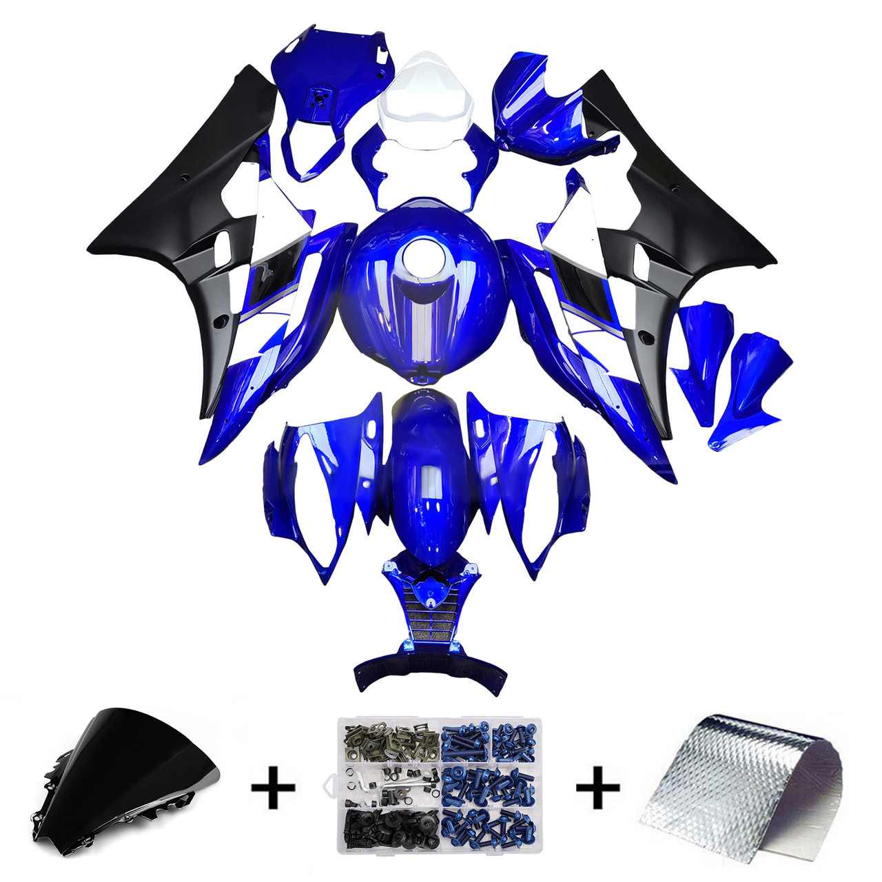 Yamaha YZFR6 YZF-R6 2006-2007 Fairing Kit Bodywork Plastic ABS Generic#172