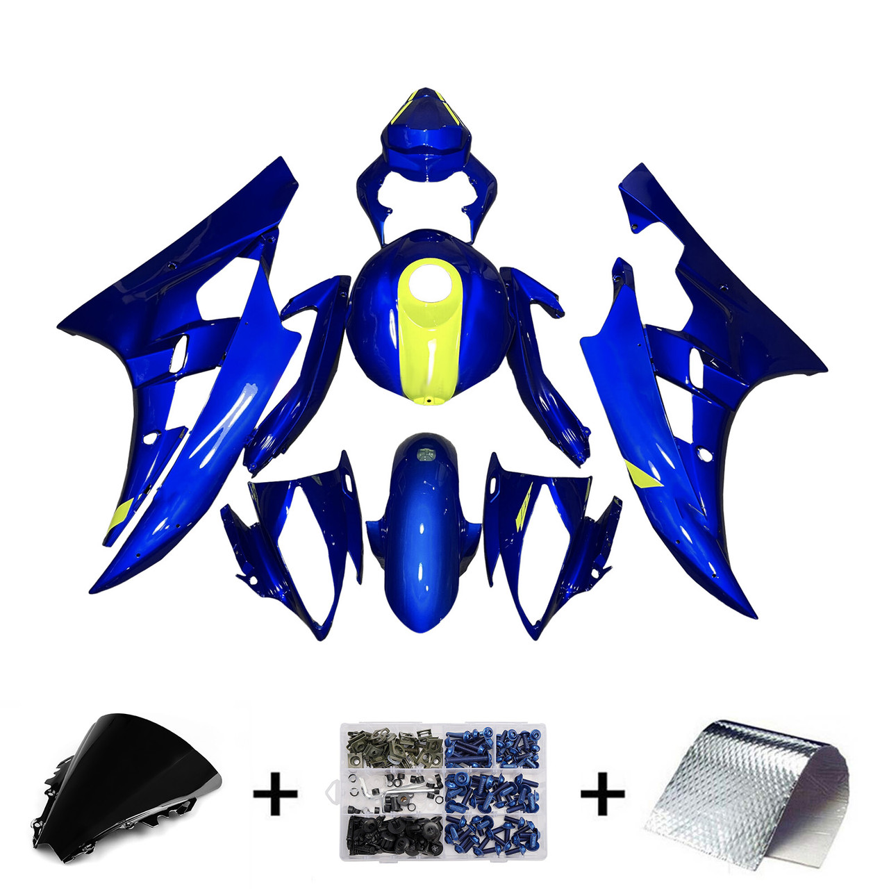 Yamaha YZFR6 YZF-R6 2006-2007 Fairing Kit Bodywork Plastic ABS Generic#196