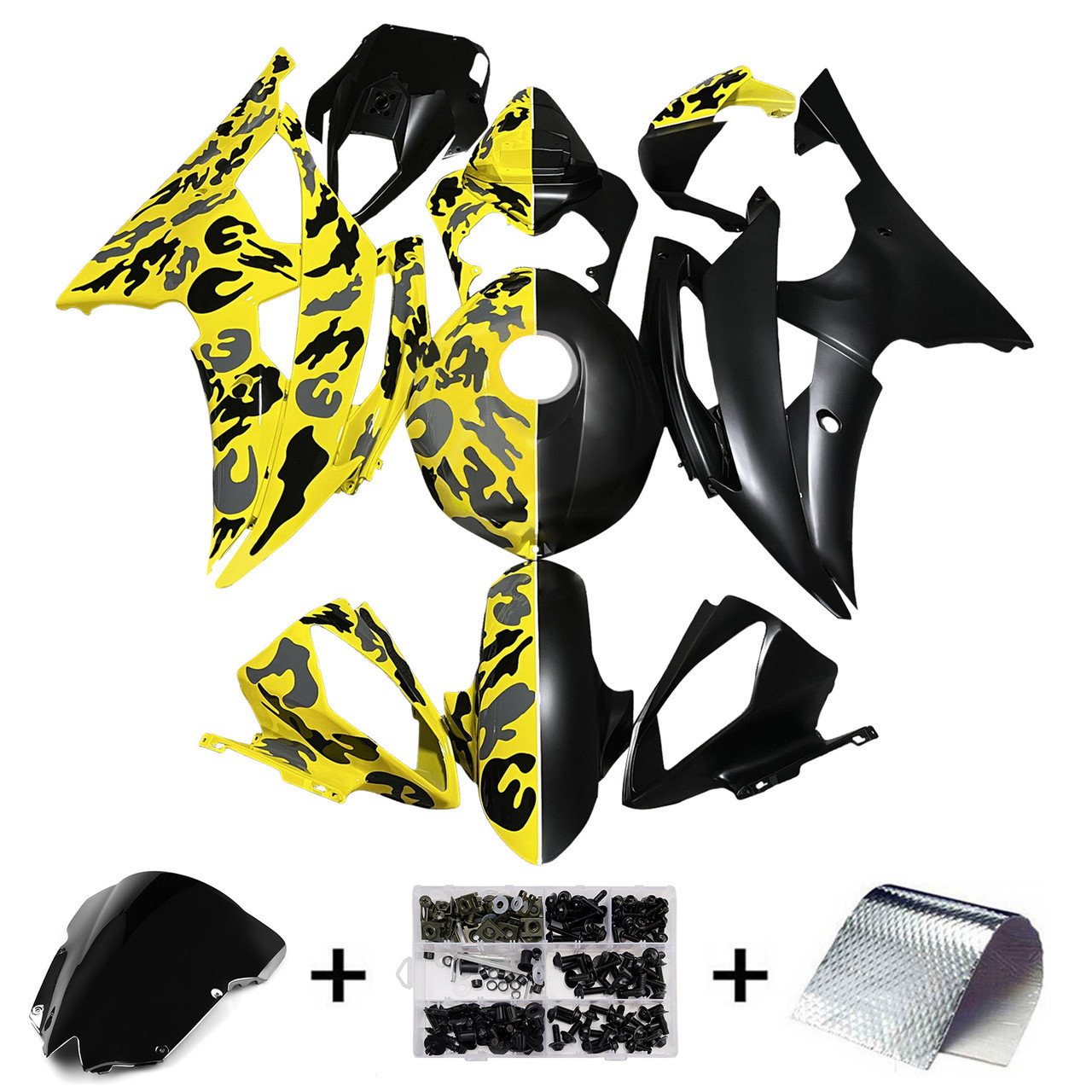 Yamaha YZFR6 YZF-R6 2008-2016 Fairing Kit Bodywork Plastic ABS Generic#245