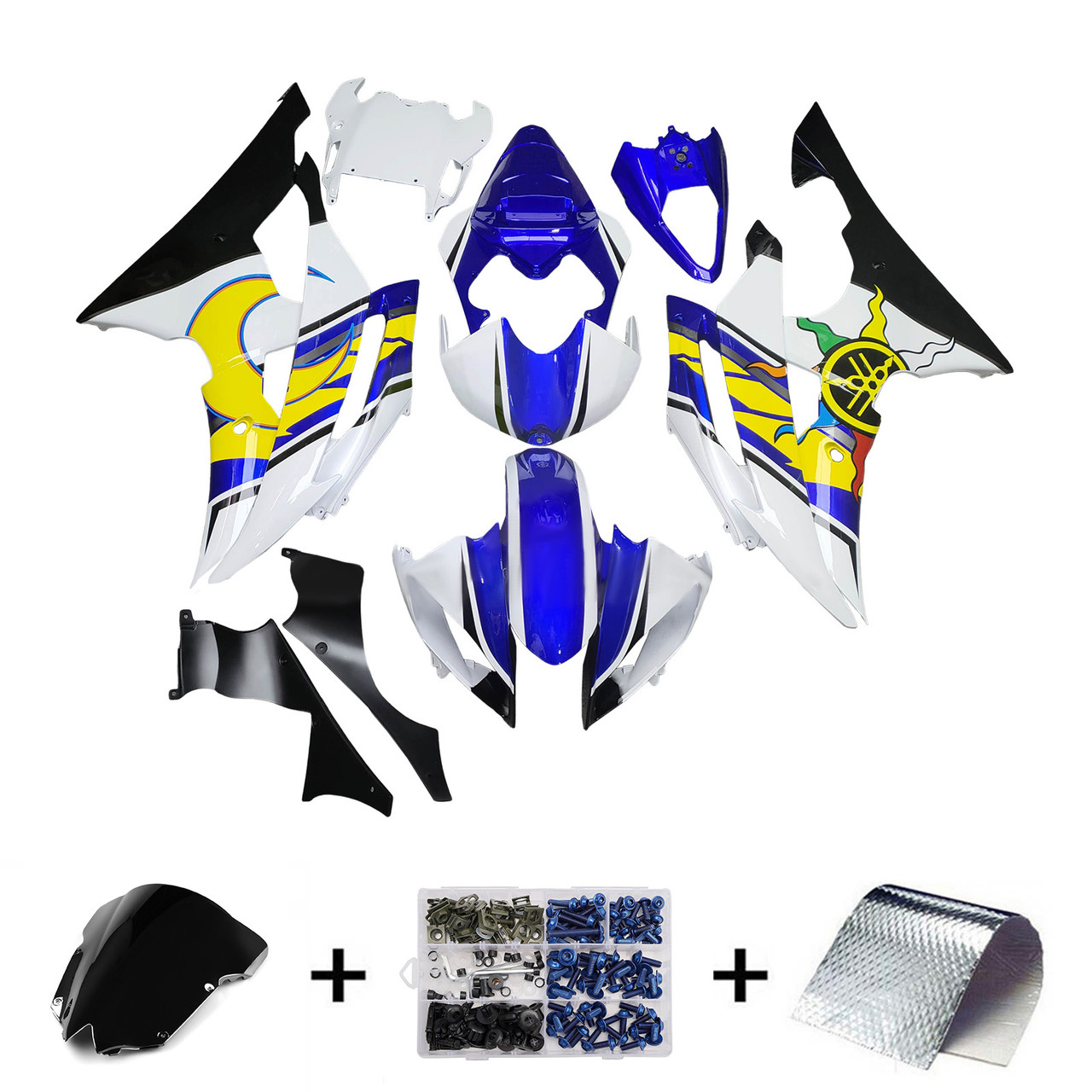 Yamaha YZFR6 YZF-R6 2008-2016 Fairing Kit Bodywork Plastic ABS Generic#307