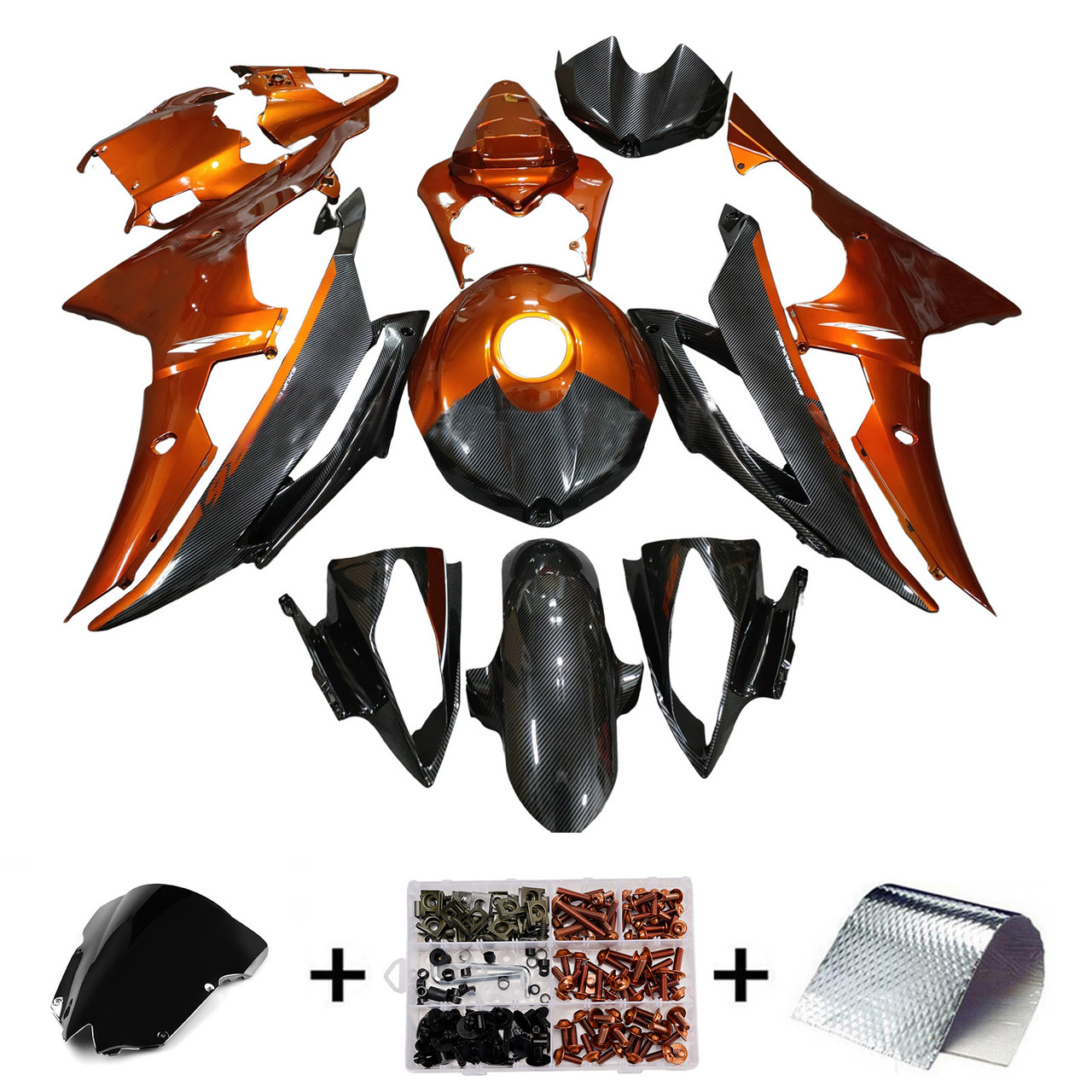Yamaha YZFR6 YZF-R6 2008-2016 Fairing Kit Bodywork Plastic ABS Generic#313