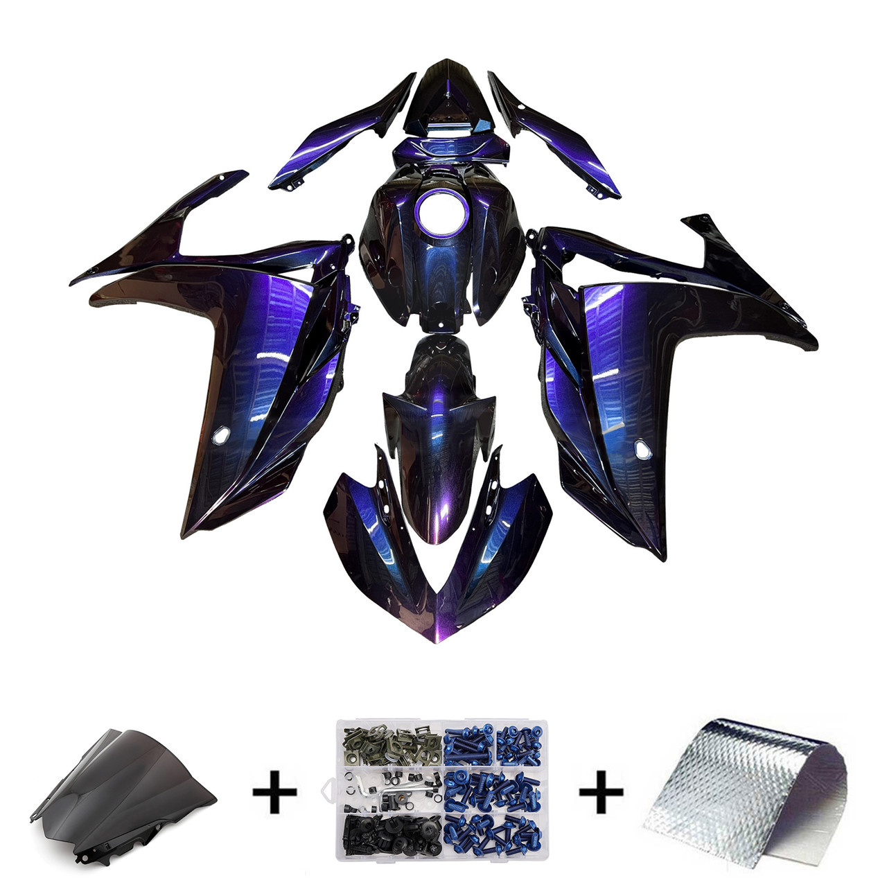 Yamaha YZF-R3 2014-2018 R25 2015-2017 Fairing Kit Bodywork Plastic ABS Generic#180