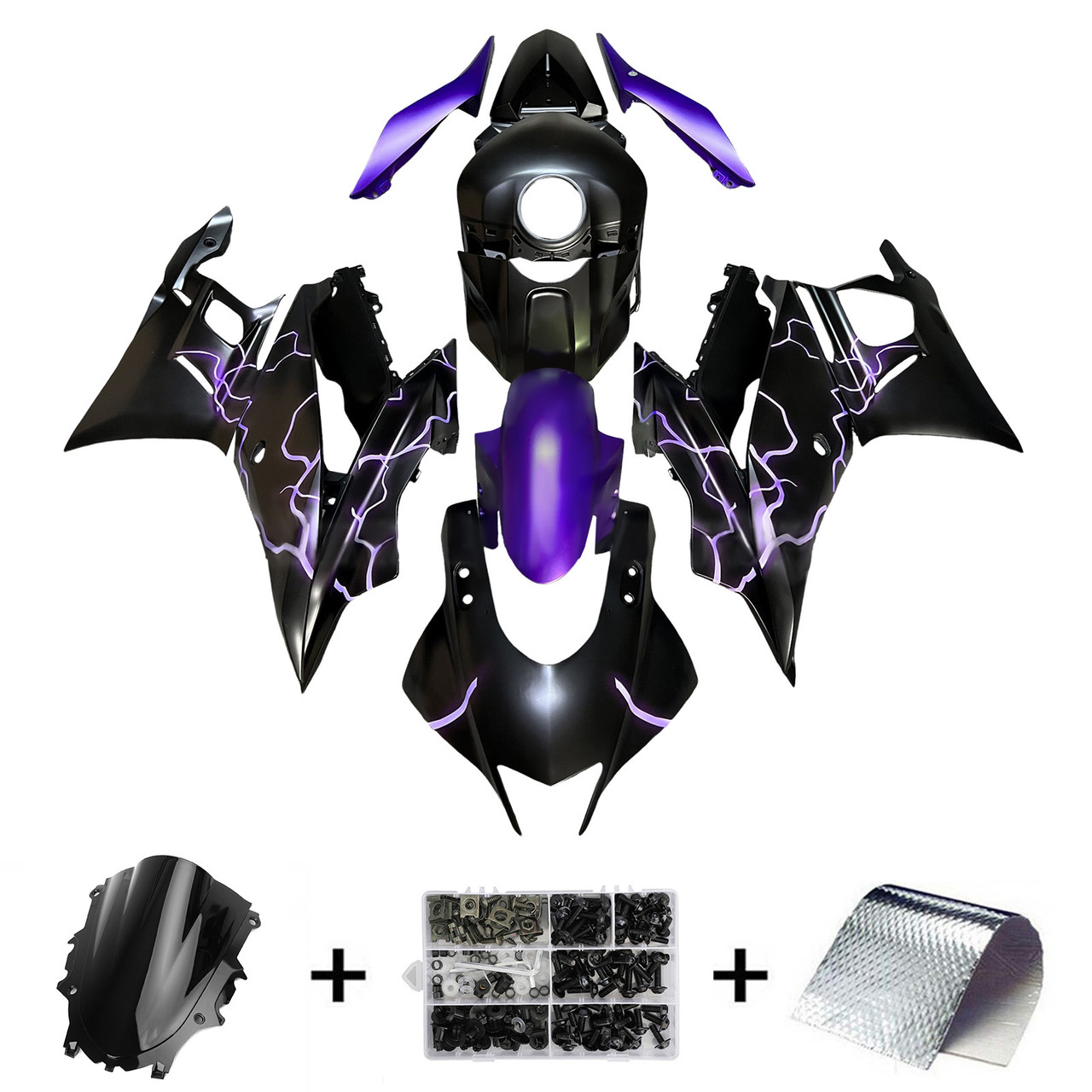 Yamaha YZF-R3 R25 2019-2021 Fairing Kit Bodywork Plastic ABS Generic#194