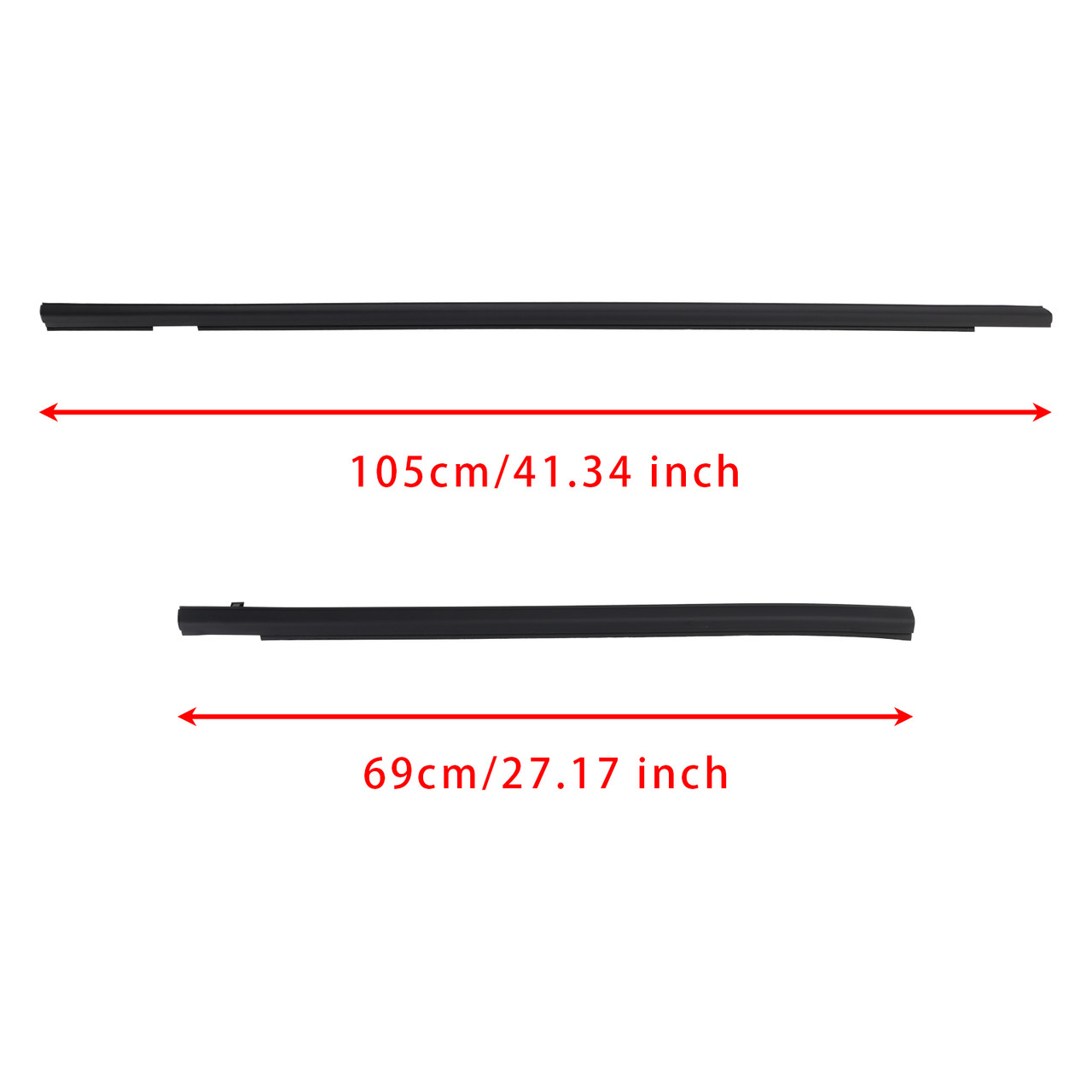 2001-2008 Honda FIT JAZZ 1st gen 4PCS Weatherstrip Rubber Seal Door Belt 72410-SEL-T01 Generic