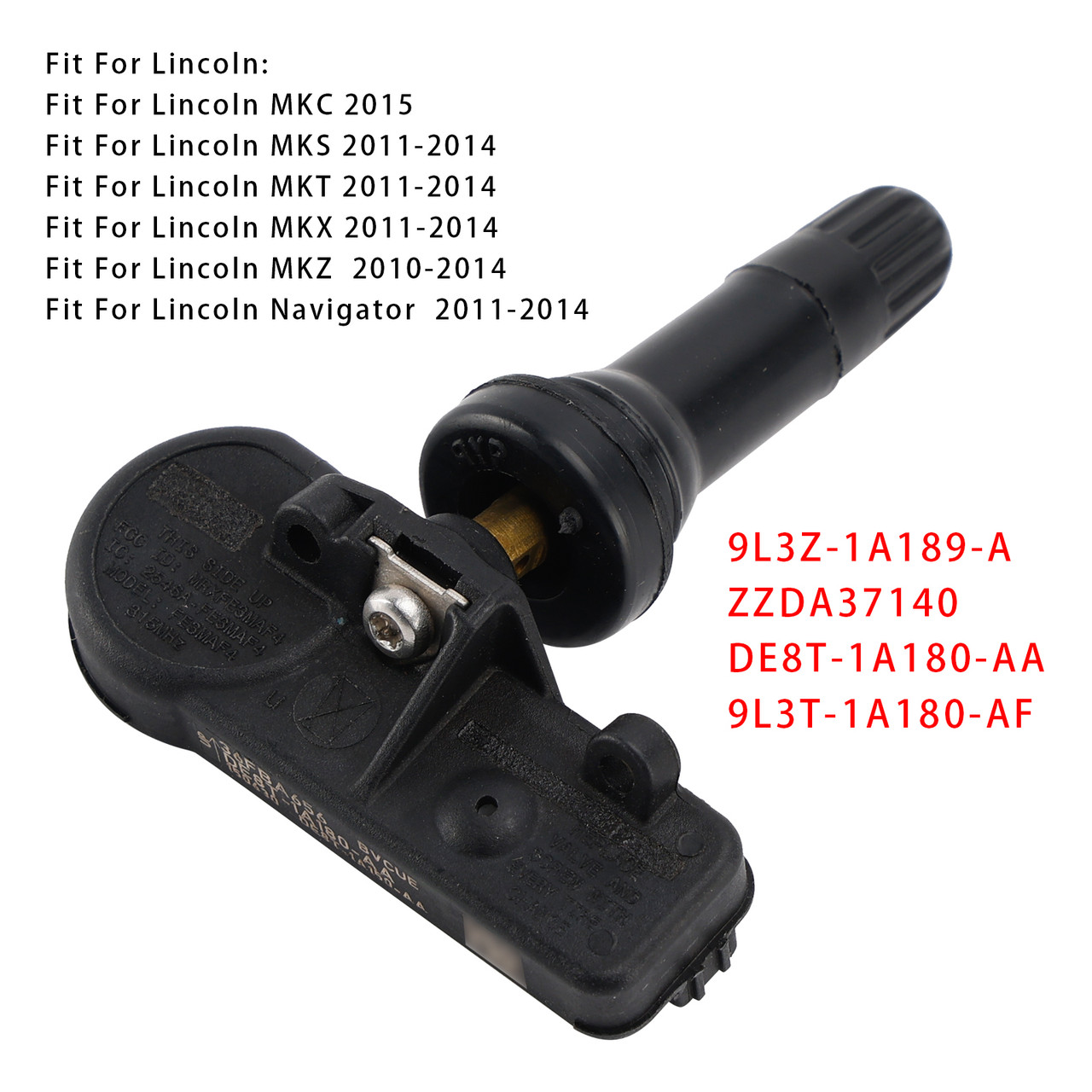 2010-2014 Ford E-150 E-250 E-350 E-450 1X TPMS Tire Pressure Sensor DE8T1A180AA Generic 2010-2014 Ford E-150 E-250 E-350 E-450 1X TPMS Tire Pressure Sensor DE8T1A180AA Generic