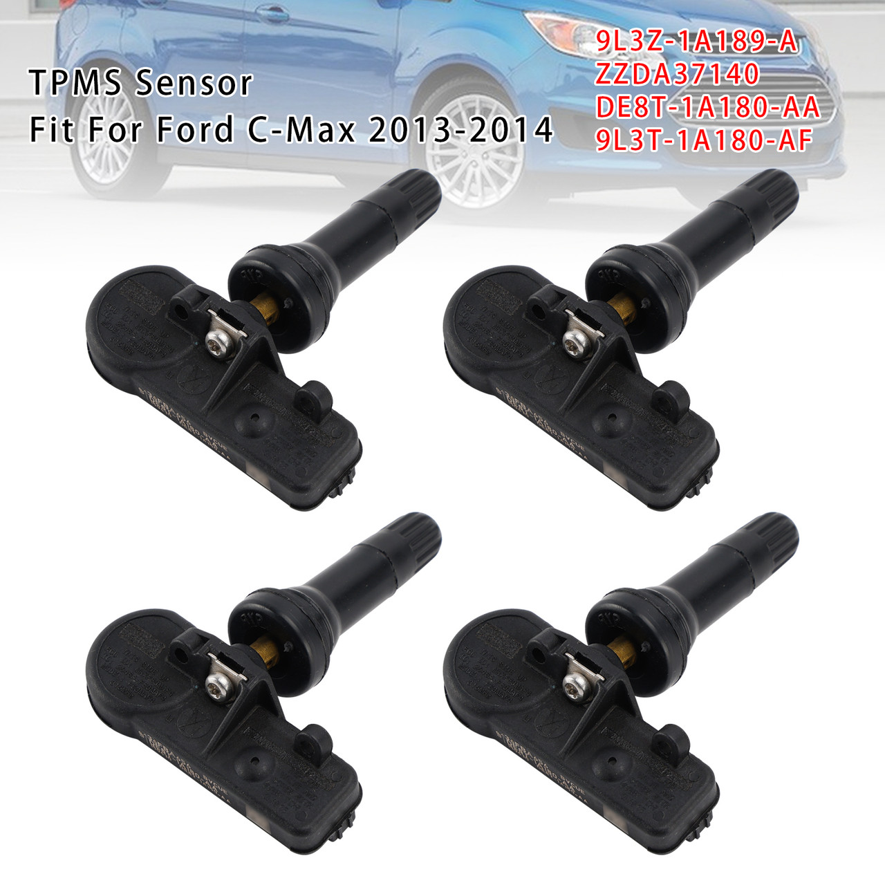 2009-2011 Mercury Mariner Milan 4X TPMS Tire Pressure Sensor DE8T1A180AA Generic 2009-2011 Mercury Mariner Milan 4X TPMS Tire Pressure Sensor DE8T1A180AA Generic