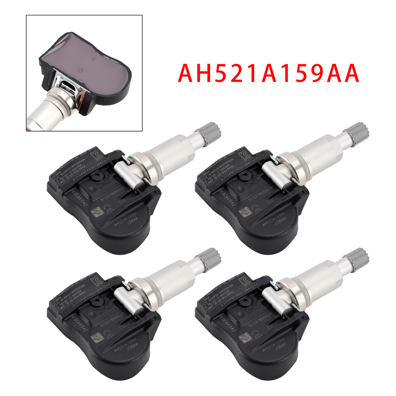 2014-2021 Land Rover RANGE ROVER SPORT II VELAR L560 VOQUE L405 4X TPMS Tire Pressure Sensor AH521A159AA Generic 2014-2021 Land Rover RANGE ROVER SPORT II VELAR L560 VOQUE L405 4X TPMS Tire Pressure Sensor AH521A159AA Generic