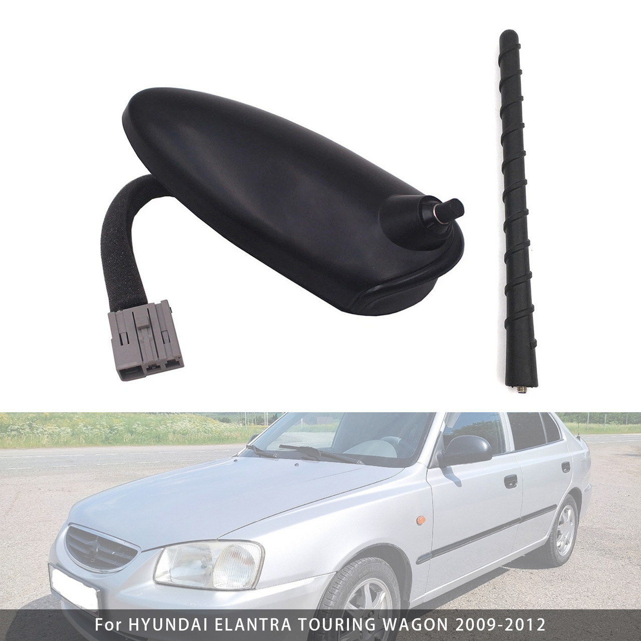 2005-2015 HYUNDAI ENTOURAGE SANTA FE ELANTRA TOURING WAGON TUCSON Roof Antenna and Antenna Base 96210-2W100 Generic