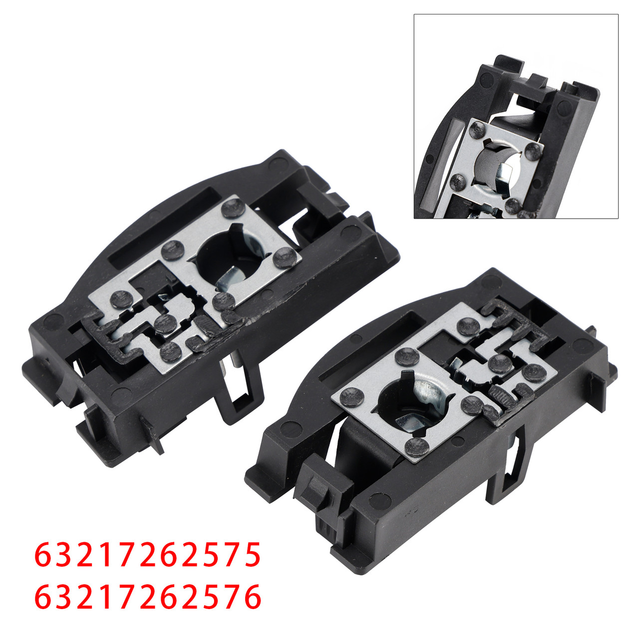 2008-2013 BMW X5 E70 Left+Right Rear Trunk Lid Tail Light Bulb Holder Socket 63217262575 63217262576 Generic