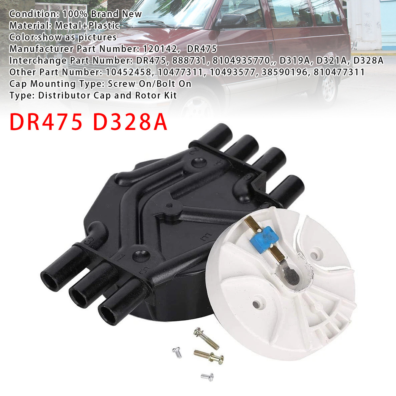 1997-2007 Cadillac Escalade Ignition Distributor Cap & Rotor Kit DR475 D328A Generic 1997-2007 Cadillac Escalade Ignition Distributor Cap & Rotor Kit DR475 D328A Generic