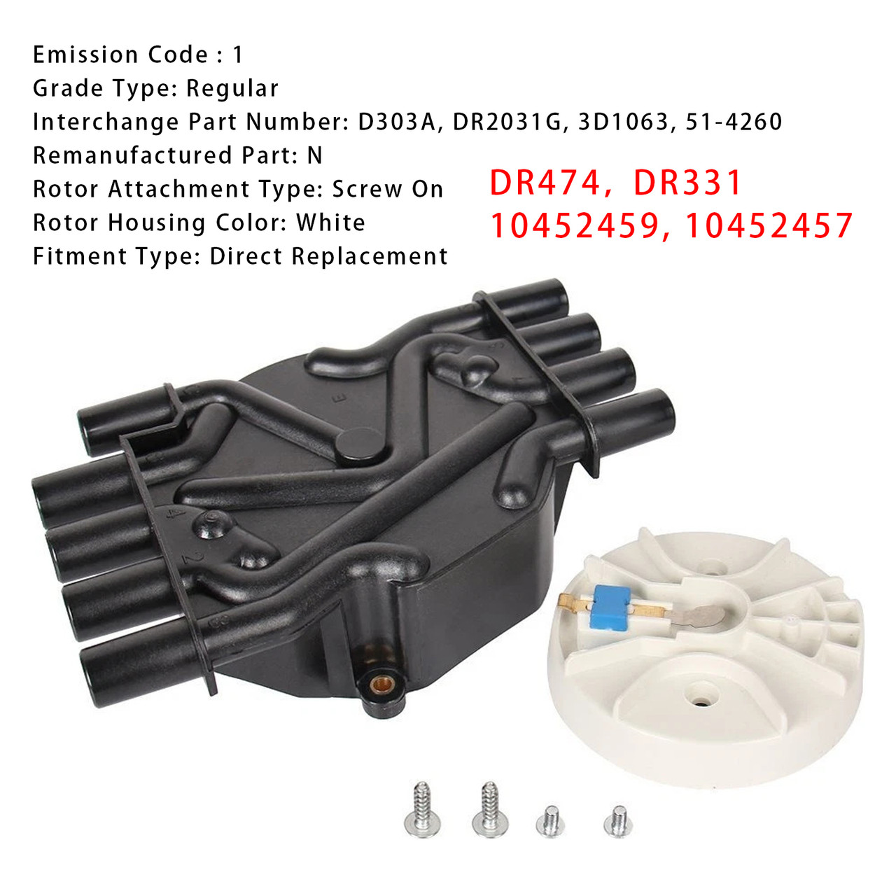 1996-2000 Chevrolet K1500 K2500 K3500 Distributor Cap and Rotor Kit 120141 1996-2000 Chevrolet K1500 K2500 K3500 Distributor Cap and Rotor Kit 120141